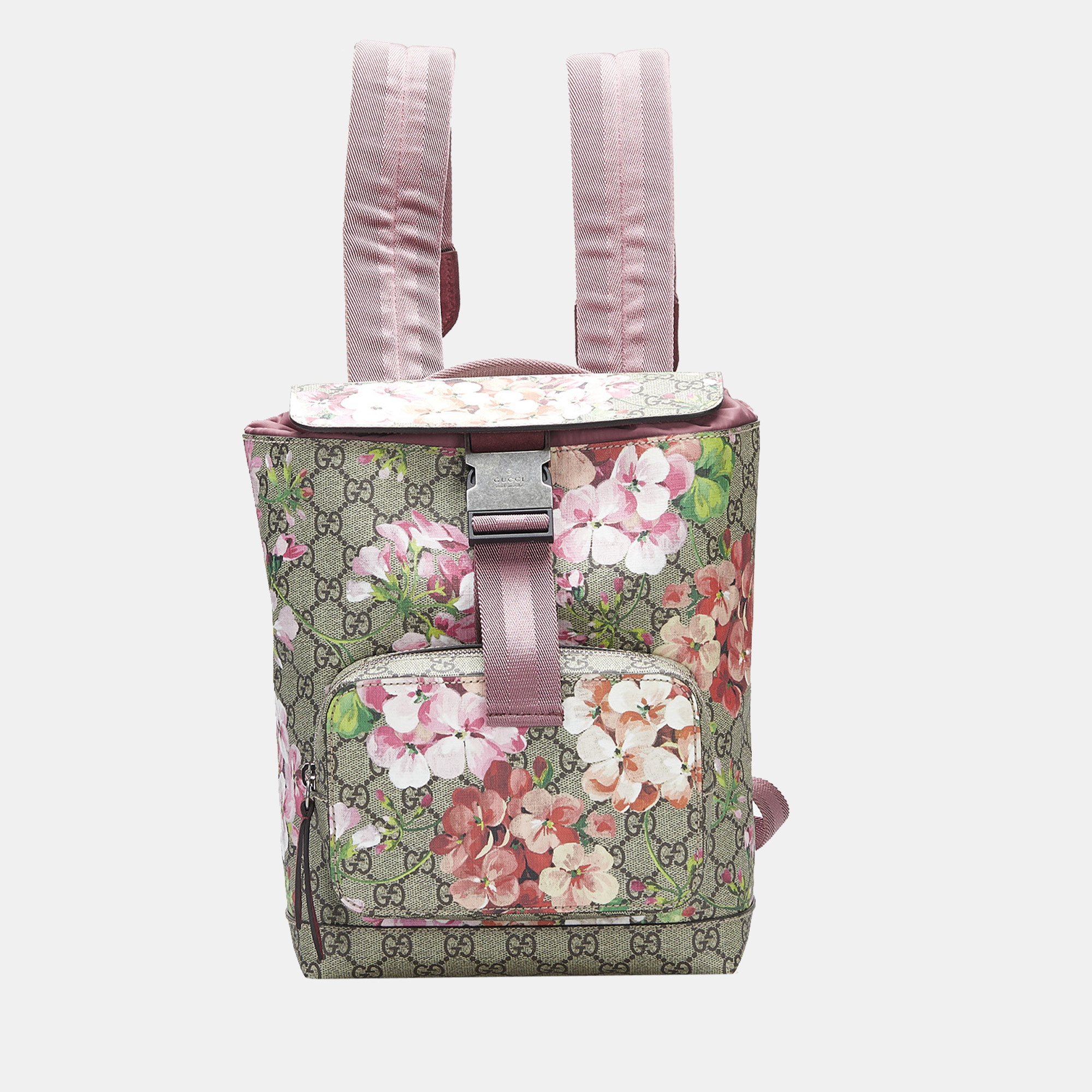 Gucci Beige/Brown GG Supreme Blooms Backpack