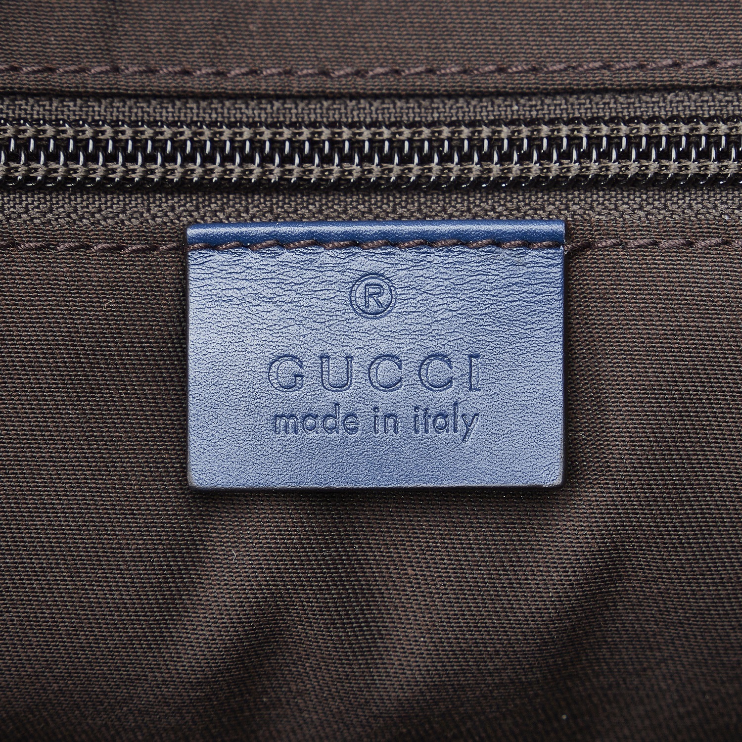 Gucci Blue Bright Diamante Travel Bag
