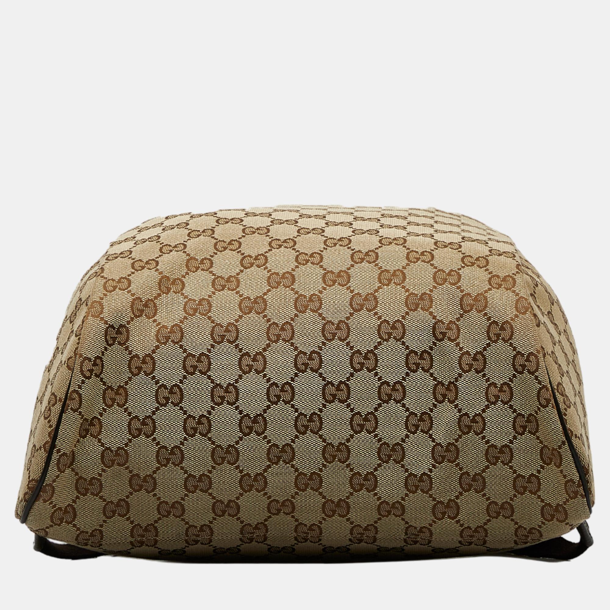 Gucci Beige/Brown GG Canvas Backpack