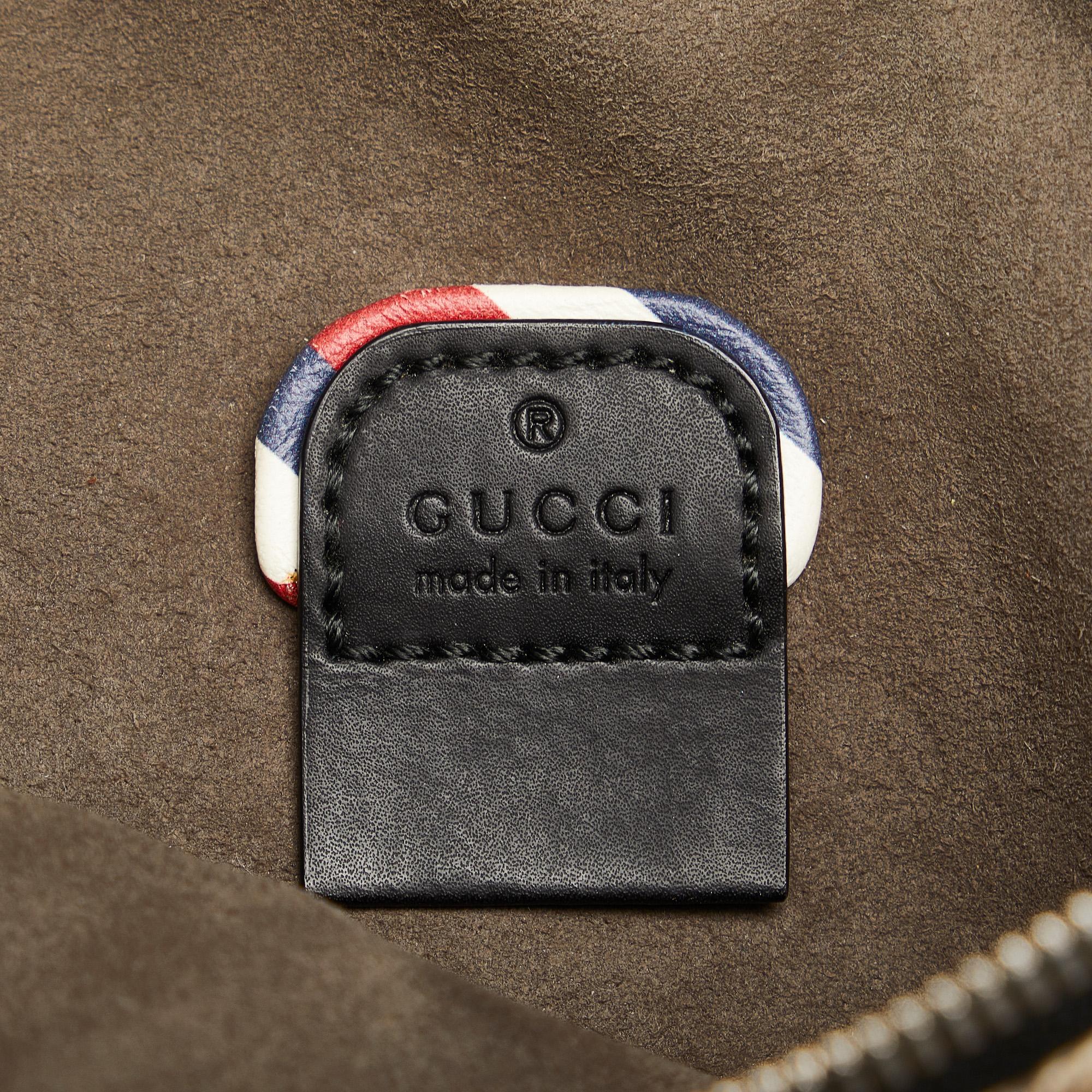 Gucci Beige/Brown GG Supreme Courrier Belt Bag
