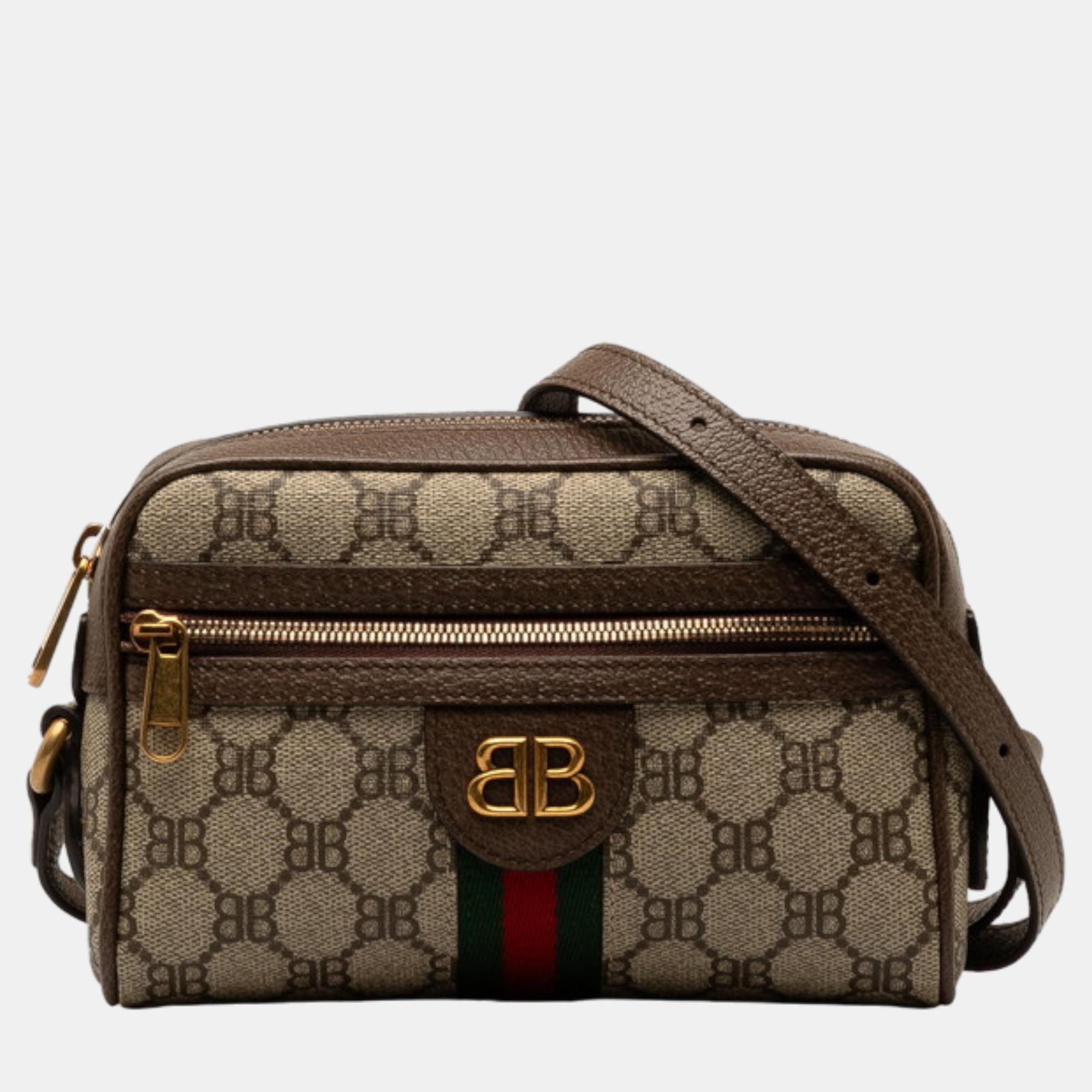 

Gucci x Balenciaga The Hacker Project BB Supreme Camera Bag, Brown