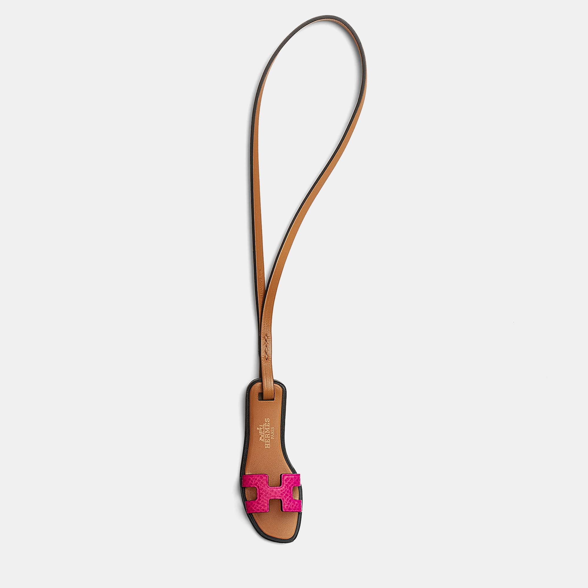 Hermes Raspberry, Natural Sand, Black Oran Nano Bag Charm, Brown
Hermes Raspberry, Natural Sand, Black Oran Nano Bag Charm, Brown