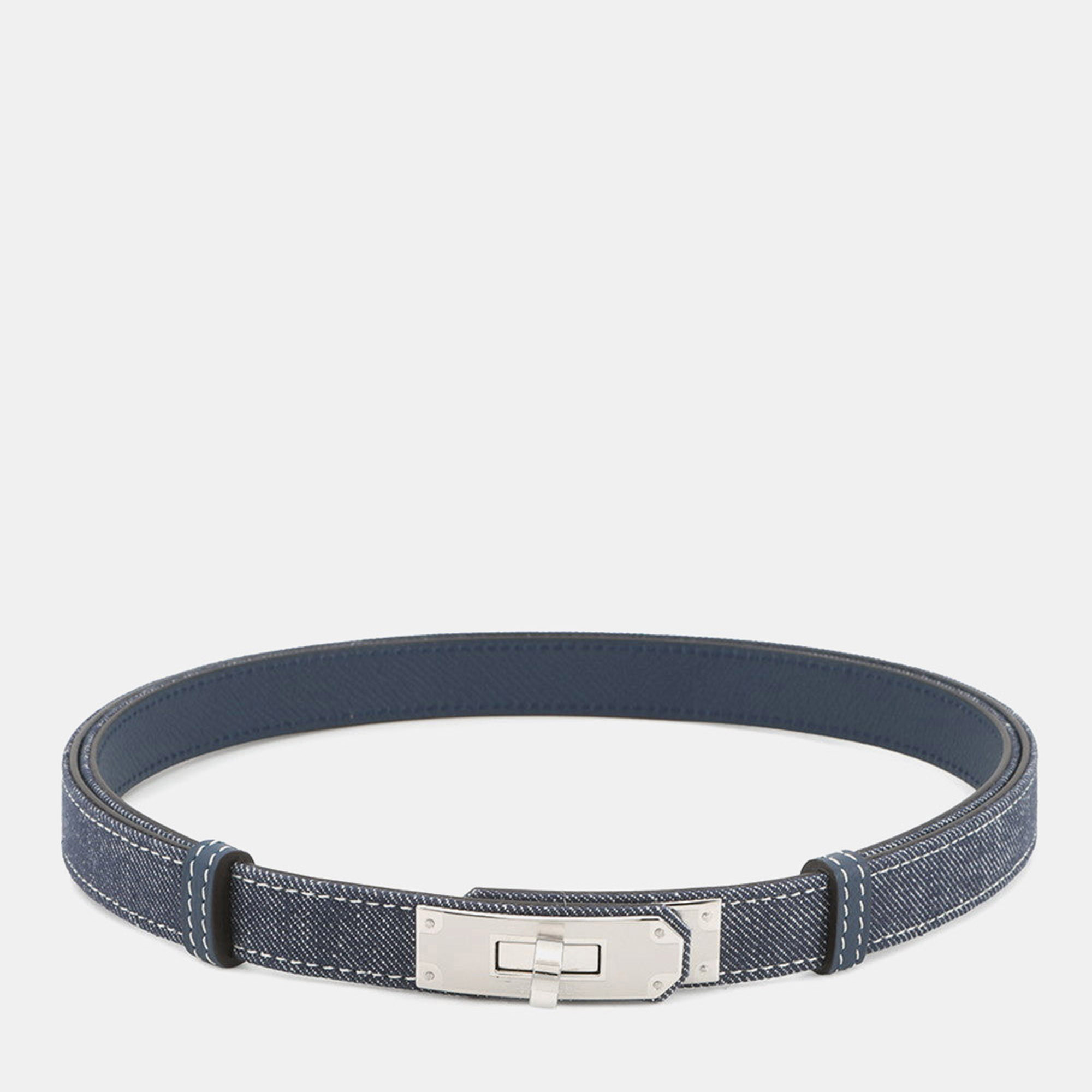 Hermes Belt Kelly Jean Blue Indigo/White/Blue Navy Denim Epsom Size, Navy blue
Hermes Belt Kelly Jean Blue Indigo/White/Blue Navy Denim Epsom Size, Navy blue