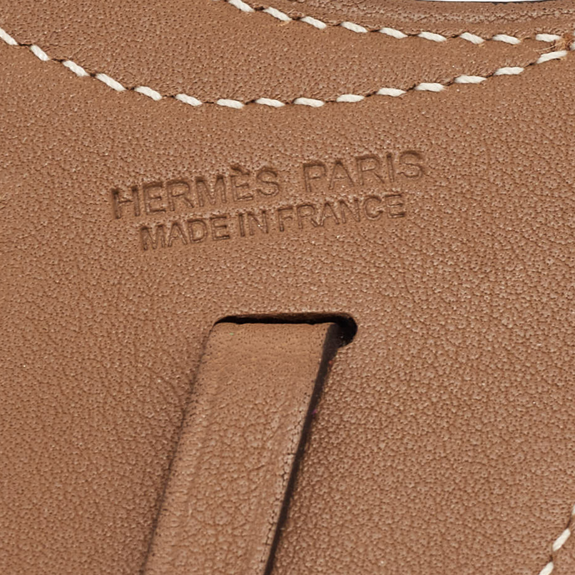 Hermes Alezan Swift Leather Paddock Selle Horse Saddle Bag Charm