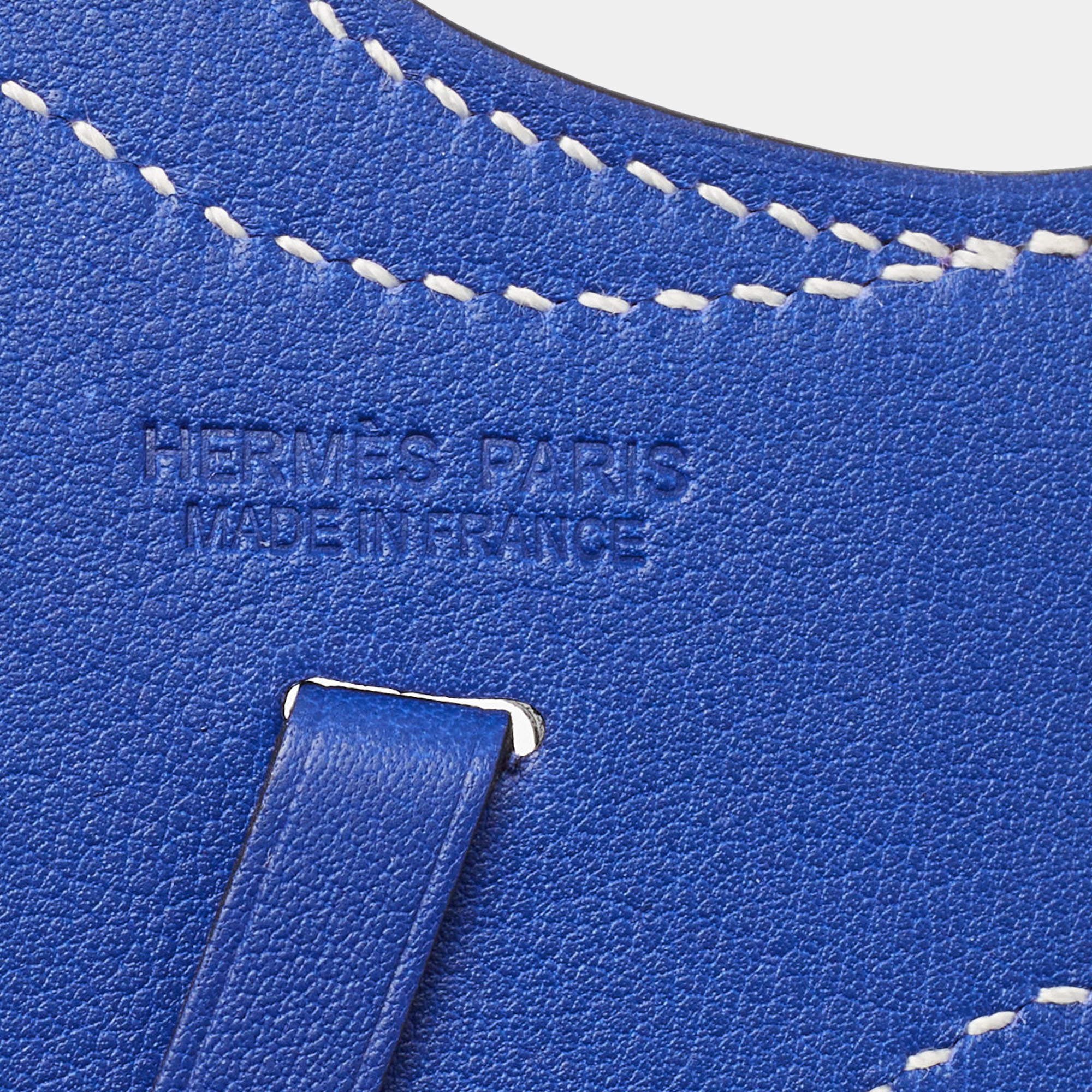 Hermes Bleu Saphir Swift Leather Paddock Selle Horse Saddle Bag Charm