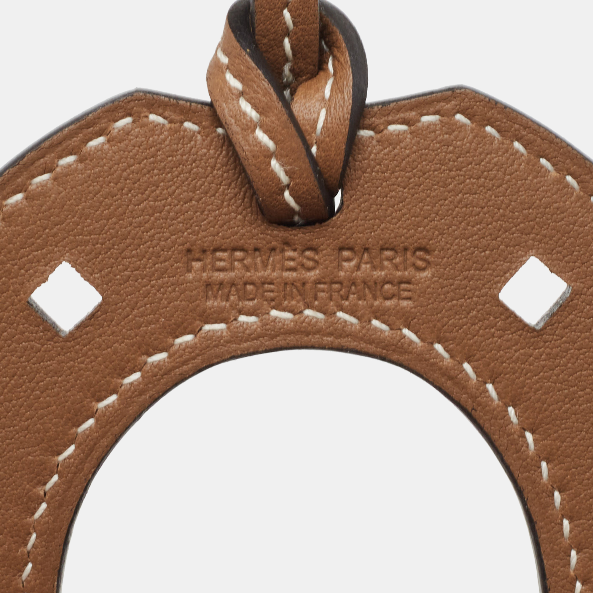 Hermès Alezan Swift Leather Paddock Fer A Cheval Bag Charm