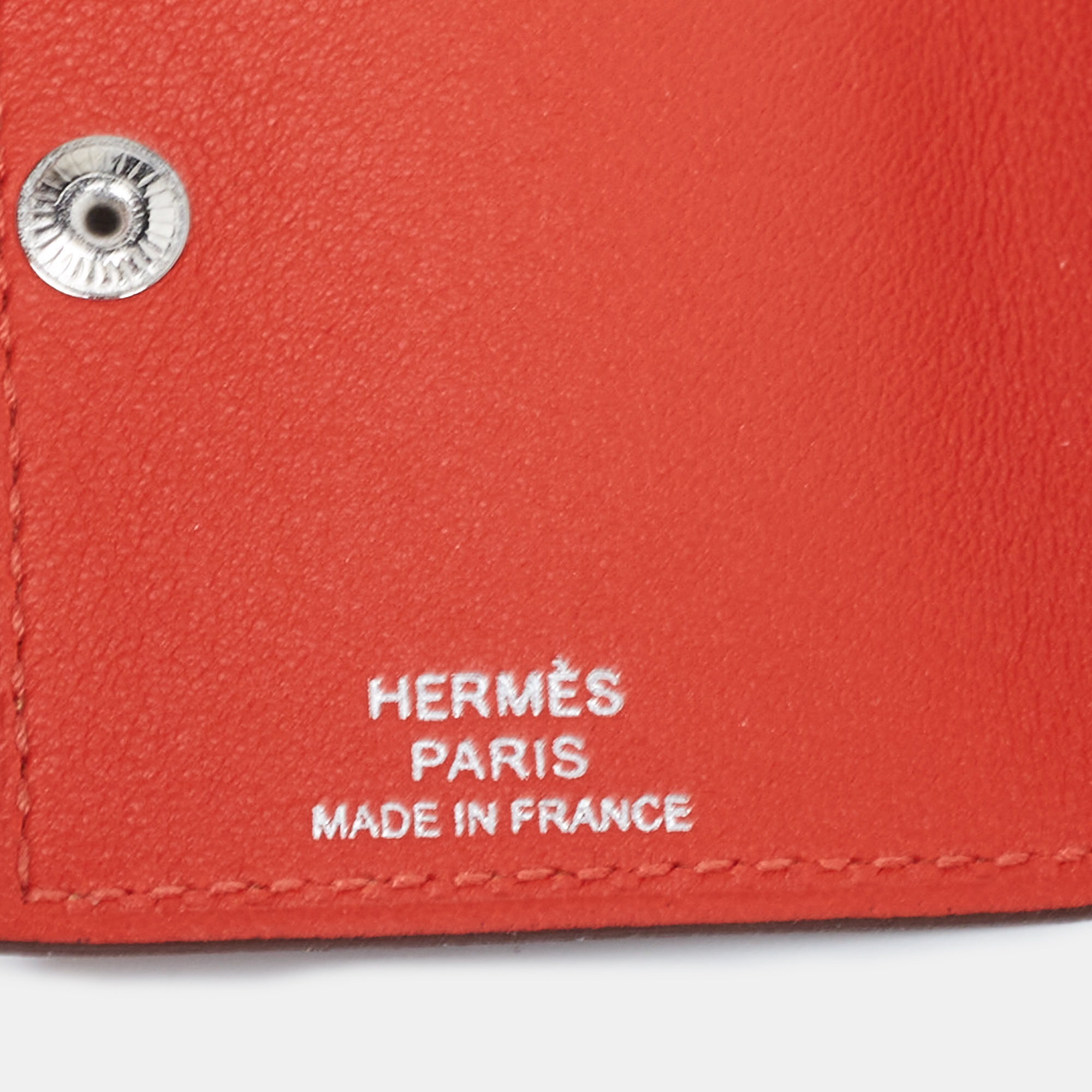 Hermes Gold/Capucine Togo And Swift Leather Nano Ulysse Charm