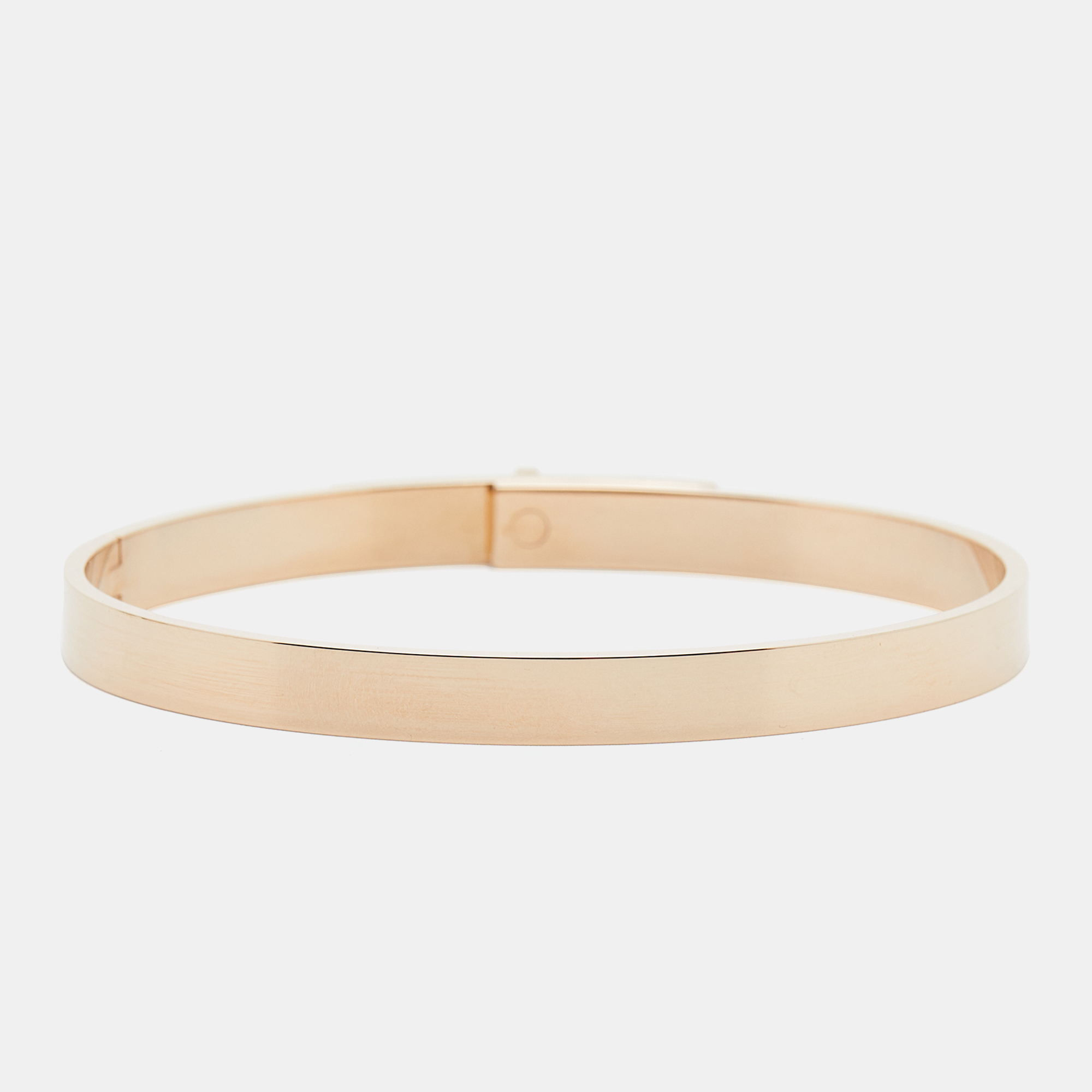 Hermès Kelly Diamond 18k Rose Gold Bracelet