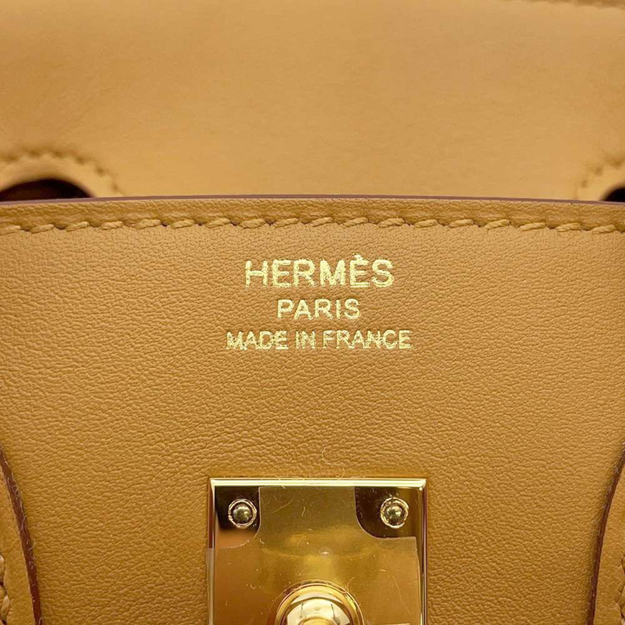 Hermes Sesame Swift Leather Birkin 25 Tote Bag