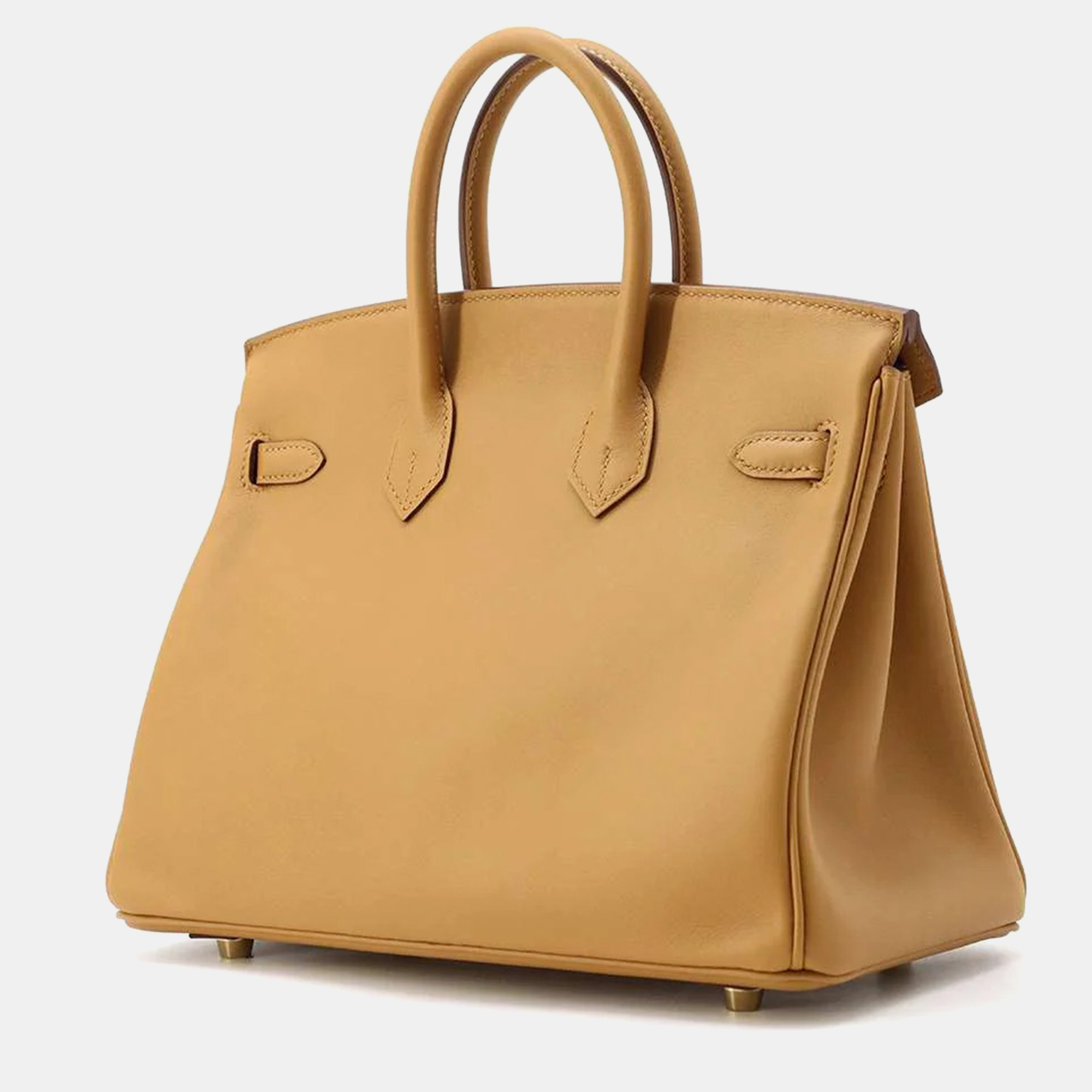 Hermes Sesame Swift Leather Birkin 25 Tote Bag