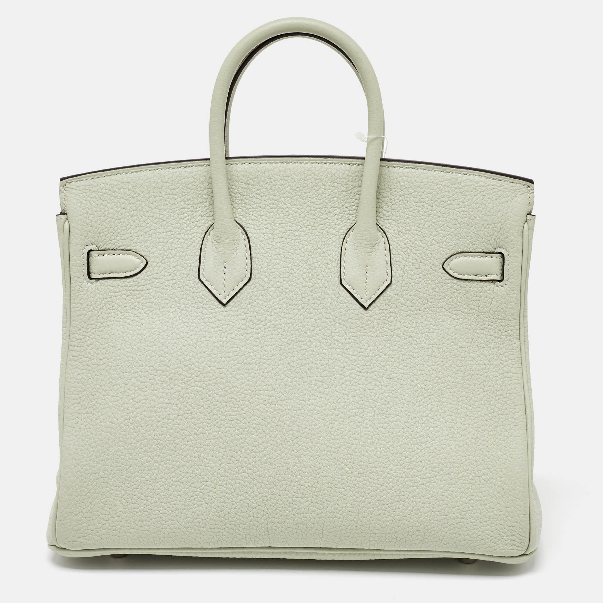 Hermès Gris Neve Togo Leather Silver Finish Birkin 25 Bag