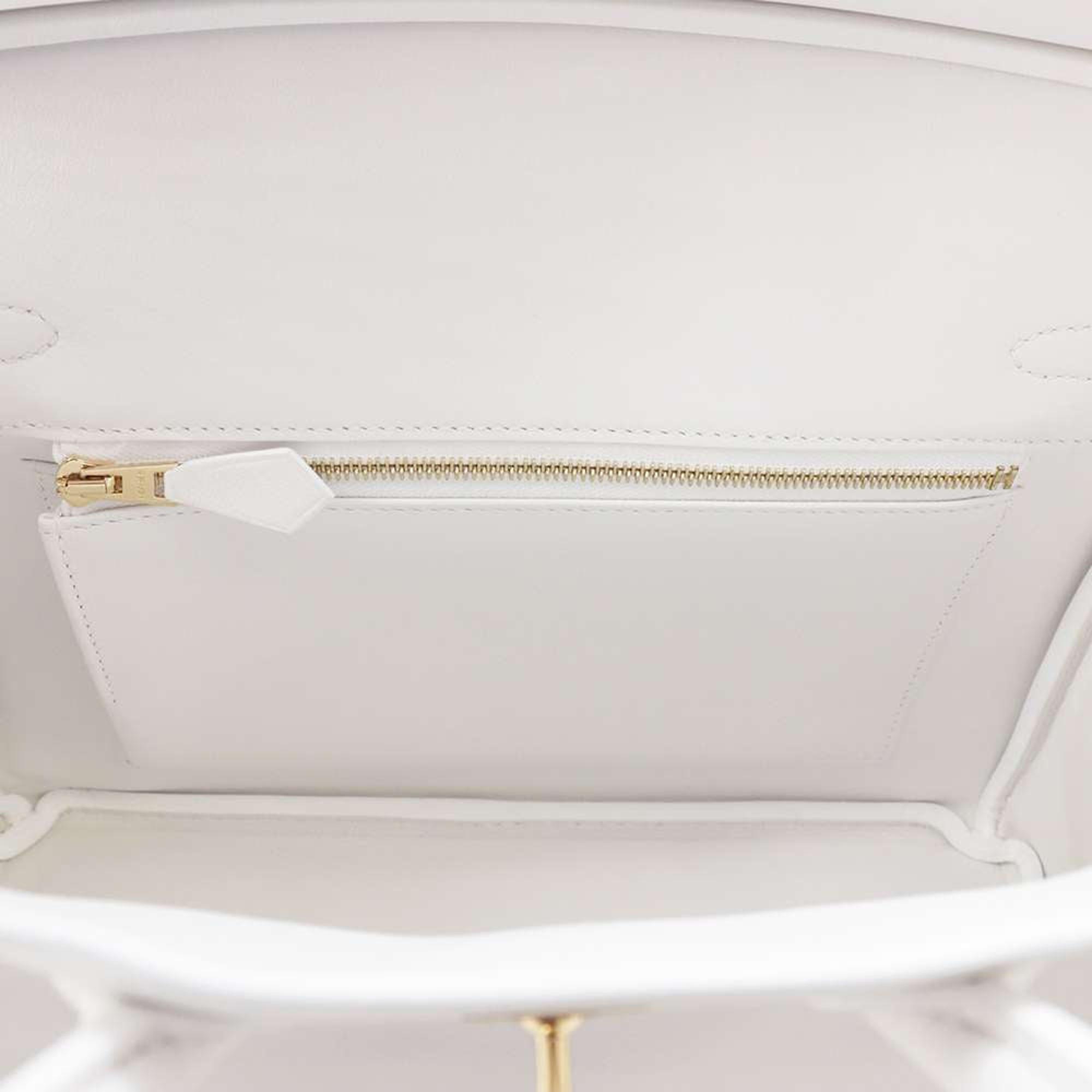 Hermes Birkin New White Swift Leather Size 25