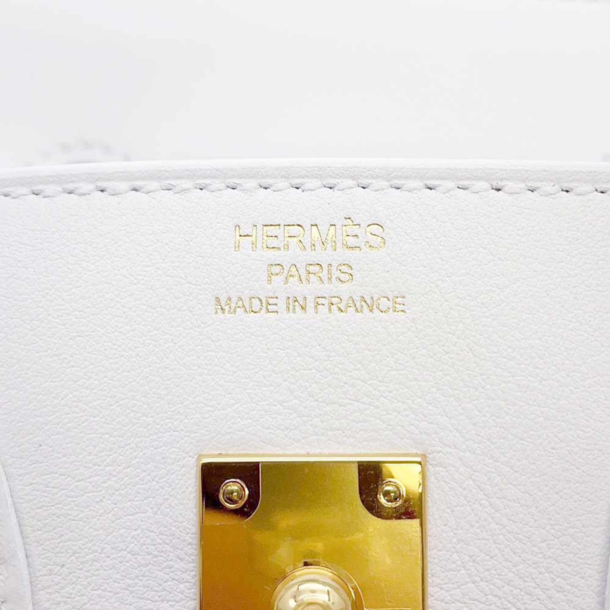 Hermes Birkin New White Swift Leather Size 25