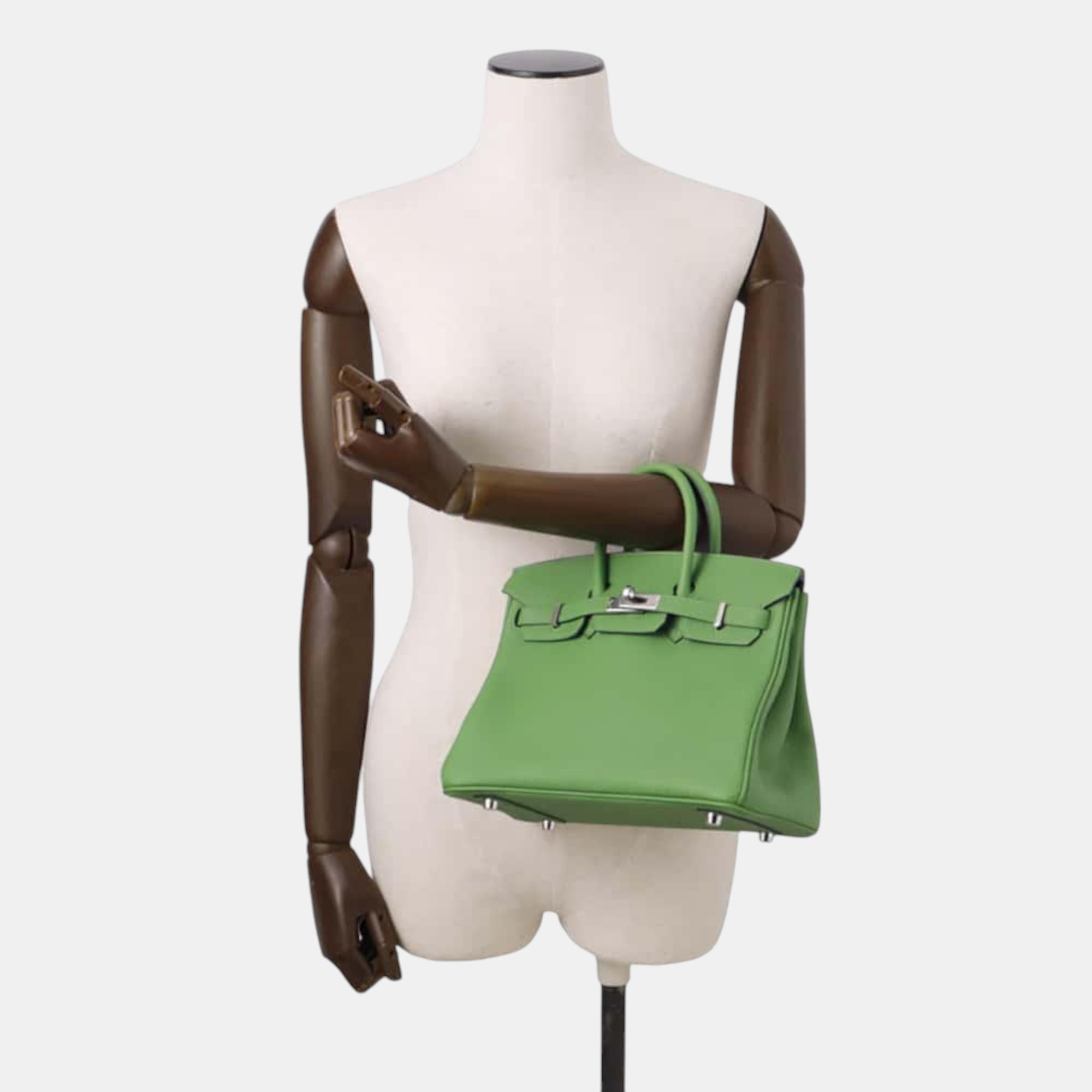 Hermes Vert Yucca Togo Leather Birkin Size 25