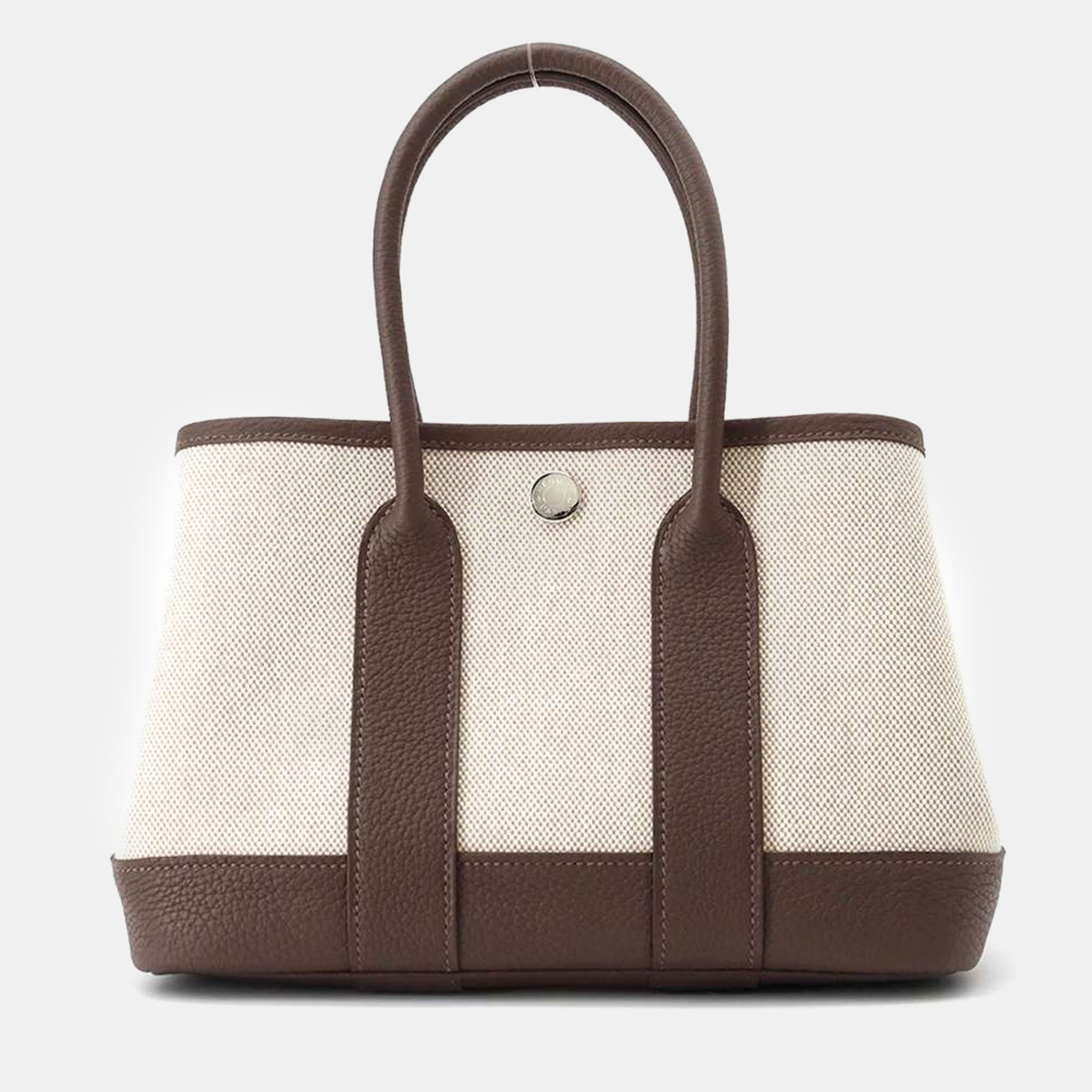 Hermes Ebene Toile H Viking/Negonda Leather 23 Neo Garden Tote Bag, Beige
Hermes Ebene Toile H Viking/Negonda Leather 23 Neo Garden Tote Bag, Beige