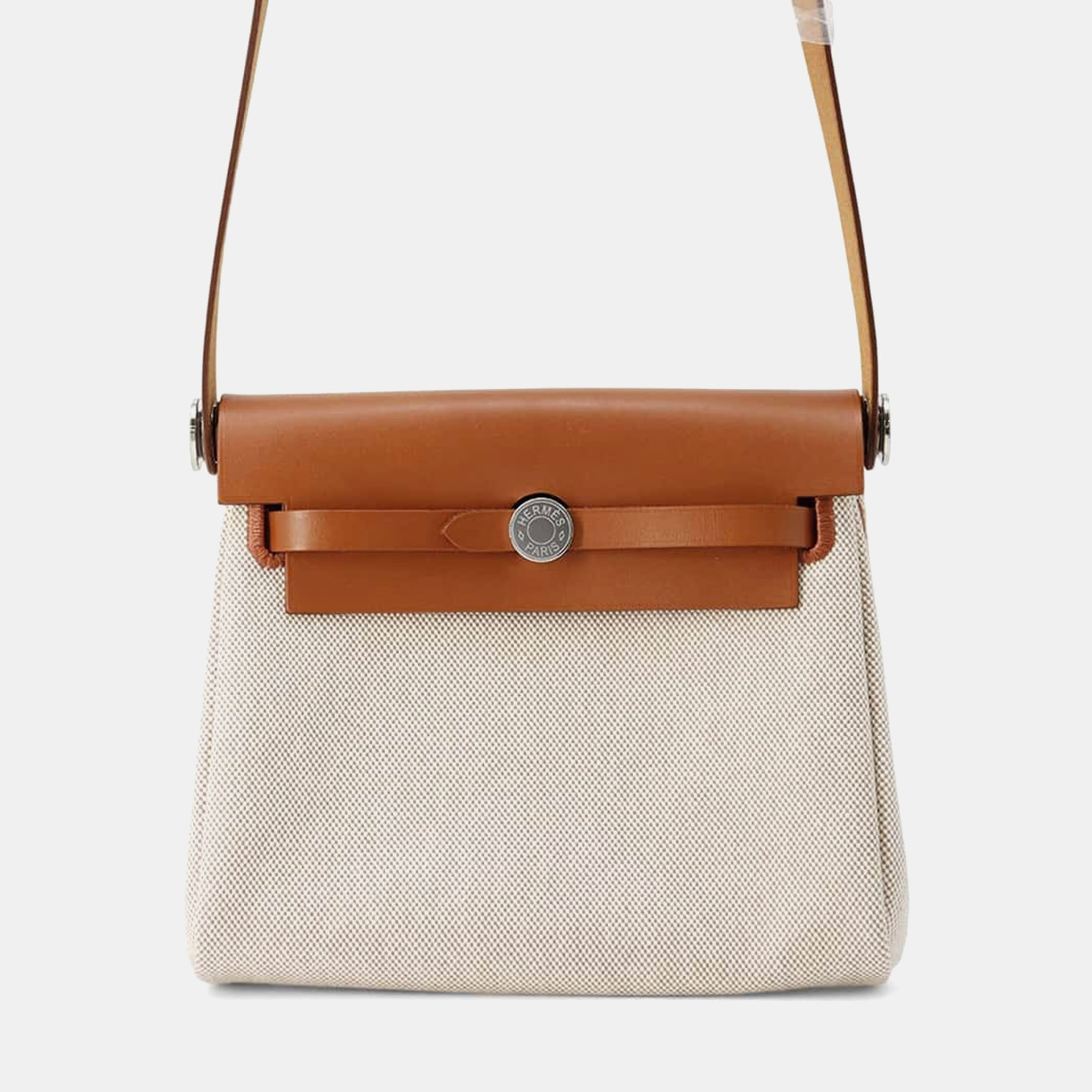 Hermes Fauve Toile Military and Vache Hunter Leather Herbag Zip Mini Bag, Beige
Hermes Fauve Toile Military and Vache Hunter Leather Herbag Zip Mini Bag, Beige