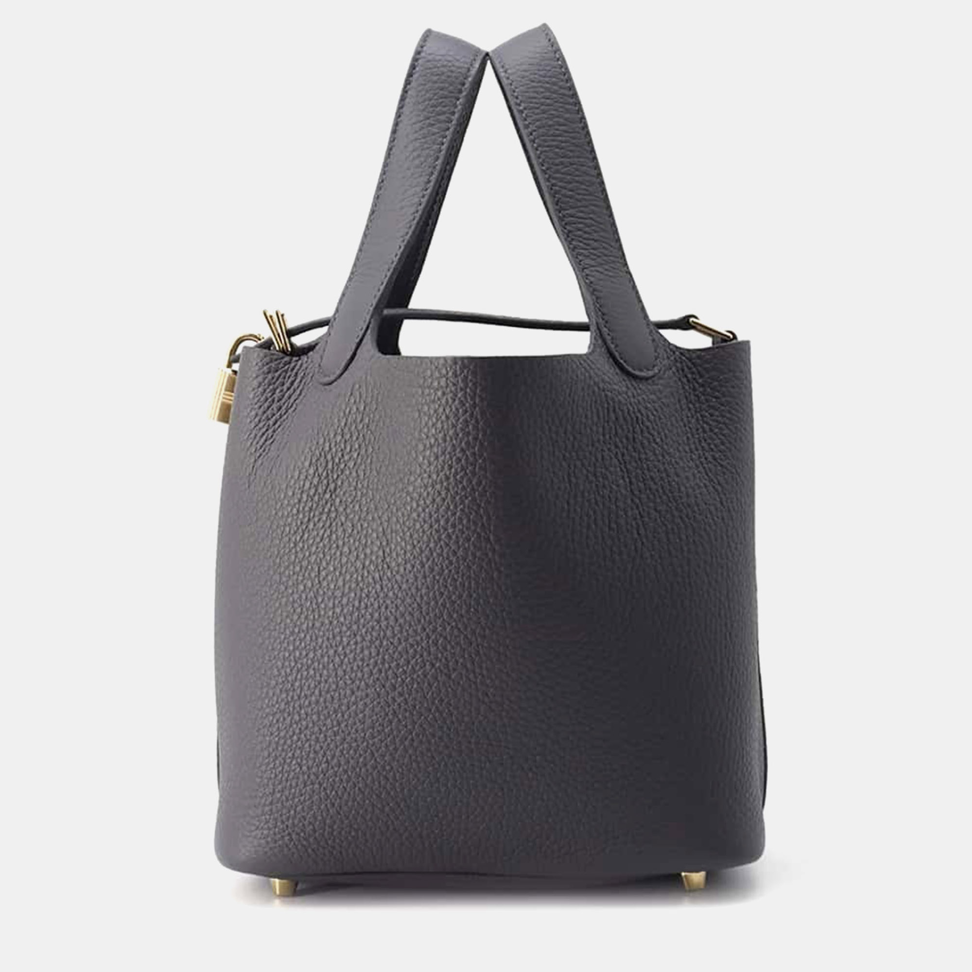 Hermes Ardoise Taurillon Clemence Leather Picotin Lock PM Bag, Grey
Hermes Ardoise Taurillon Clemence Leather Picotin Lock PM Bag, Grey