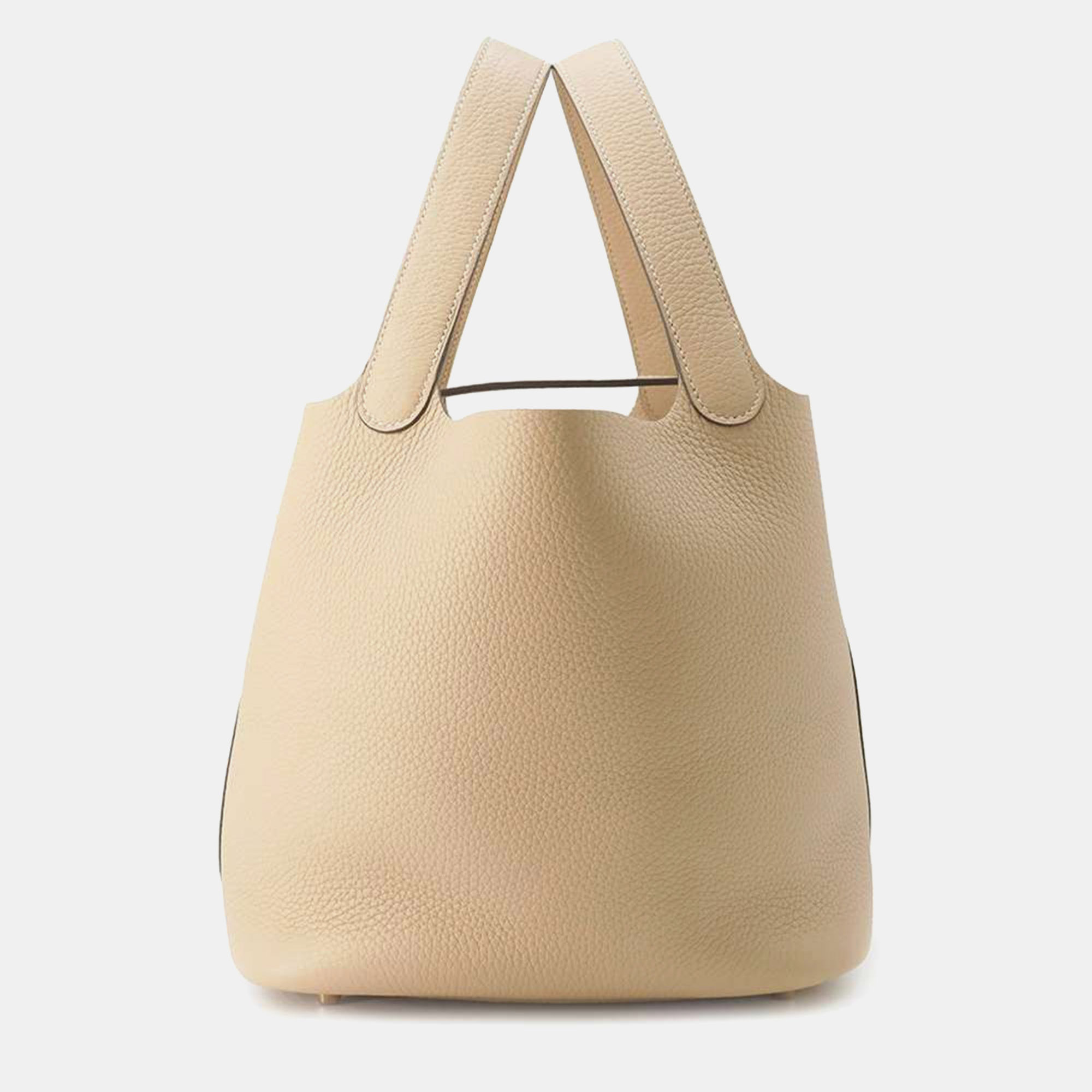 Hermes Trench Taurillon Clemence Leather Picotin Lock MM Bag, Beige
Hermes Trench Taurillon Clemence Leather Picotin Lock MM Bag, Beige