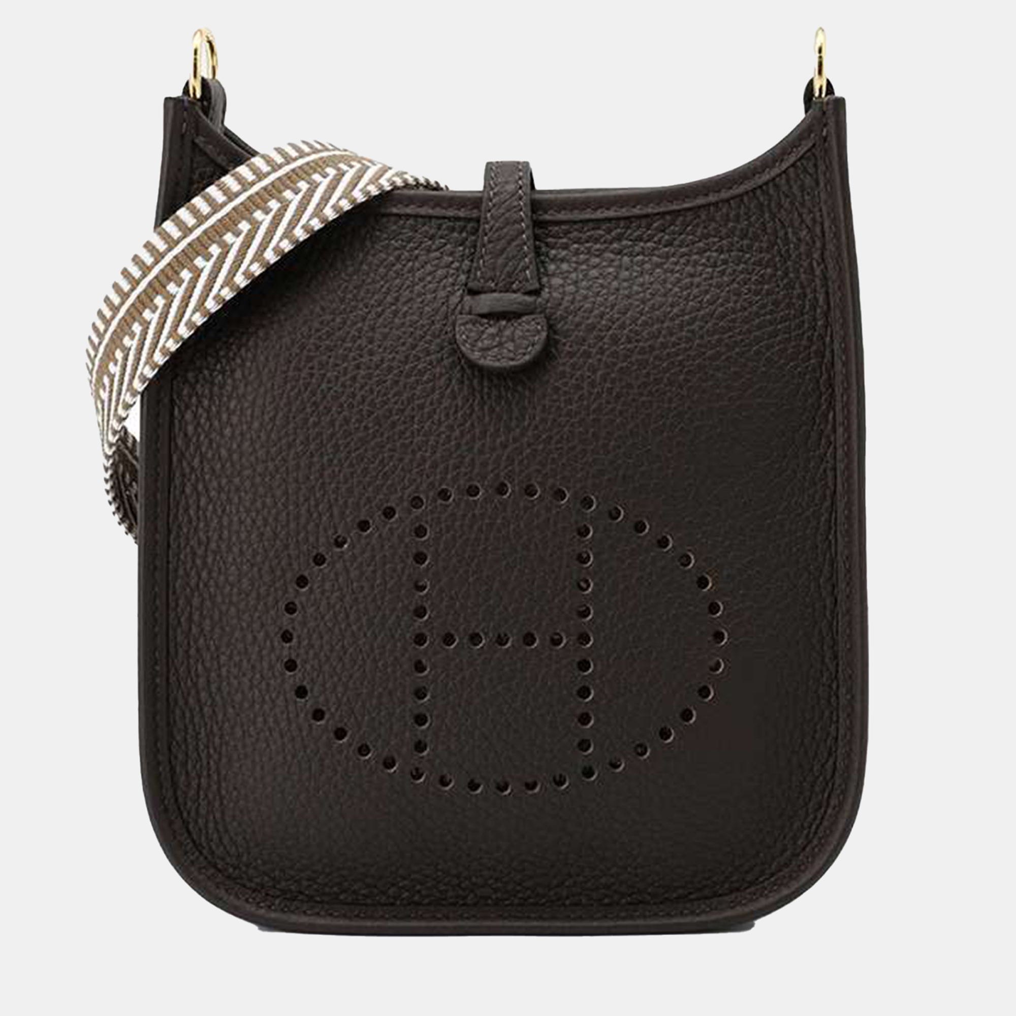 Hermes Ebene/Etoupe Taurillon Clemence Evelyne Amazon Sangle Zig Zag TPM, Brown
Hermes Ebene/Etoupe Taurillon Clemence Evelyne Amazon Sangle Zig Zag TPM, Brown
