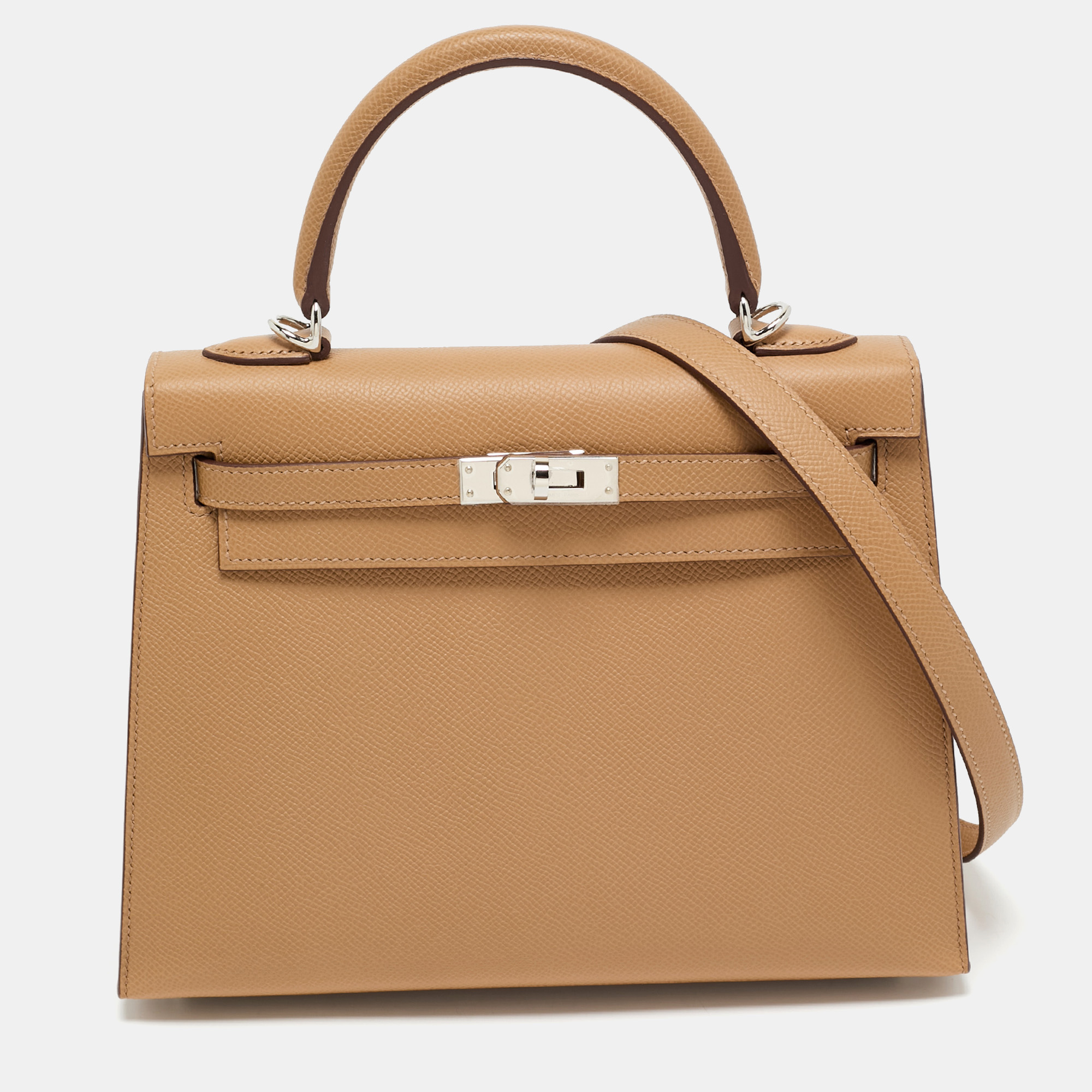 Hermès Biscuit Epsom Leather Palladium Finish Kelly Sellier 25 Bag, Beige
Hermès Biscuit Epsom Leather Palladium Finish Kelly Sellier 25 Bag, Beige