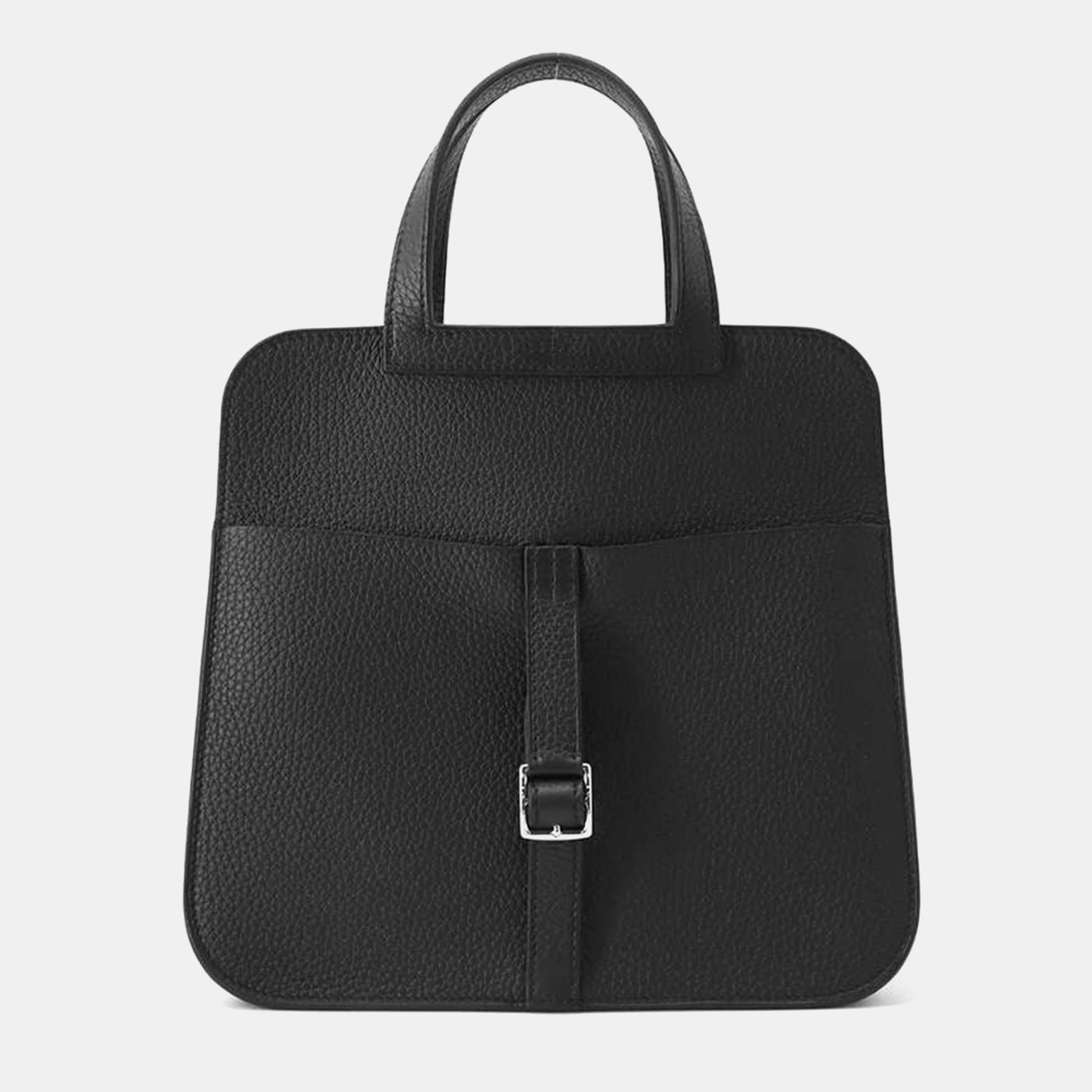 Hermes Black Taurillon Clemence Leather 25 Halzan Shoulder Bag
Hermes Black Taurillon Clemence Leather 25 Halzan Shoulder Bag