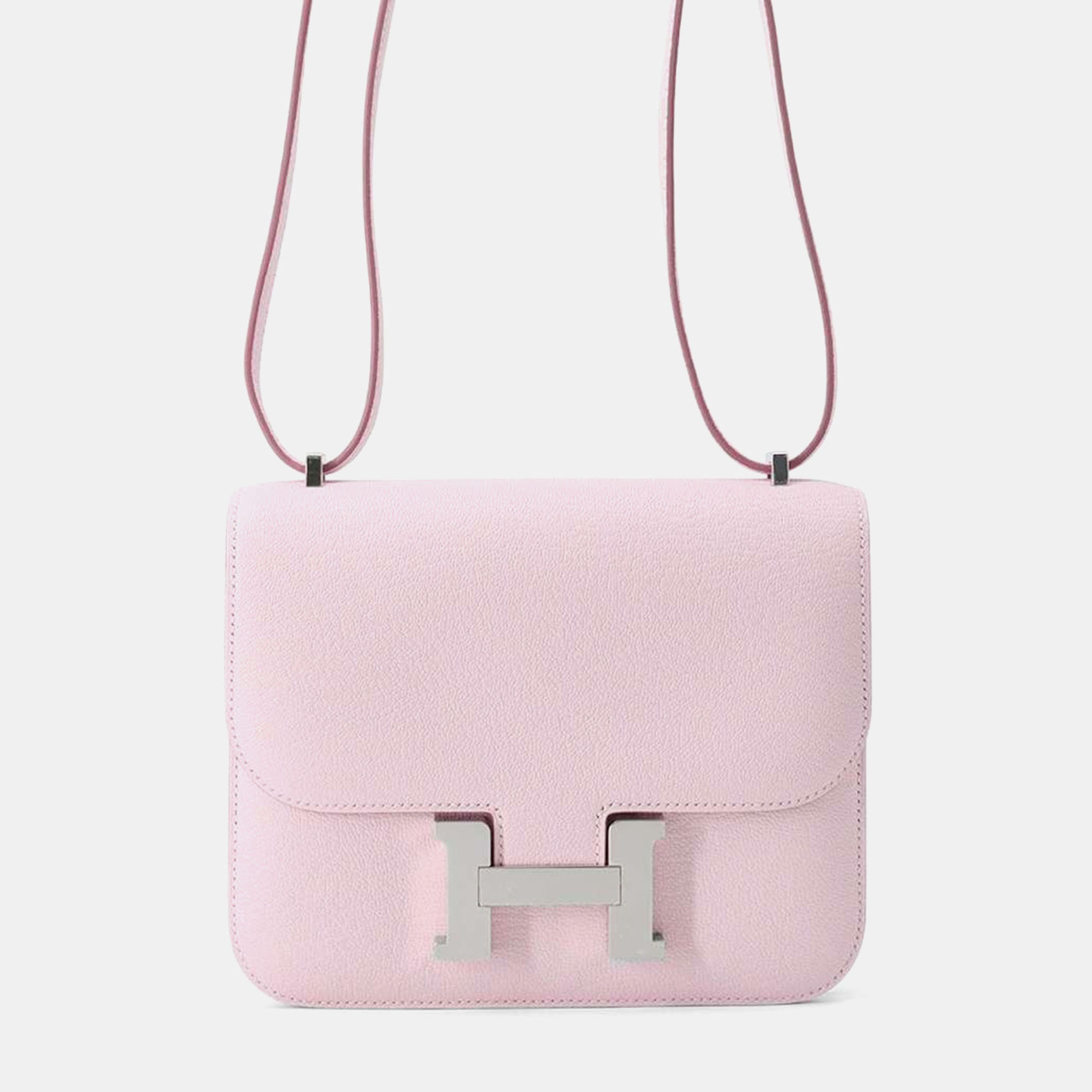 Hermes Mauve Pail Chèvre Myzore Goatskin Constance Miroir Mini Bag, Pink
Hermes Mauve Pail Chèvre Myzore Goatskin Constance Miroir Mini Bag, Pink