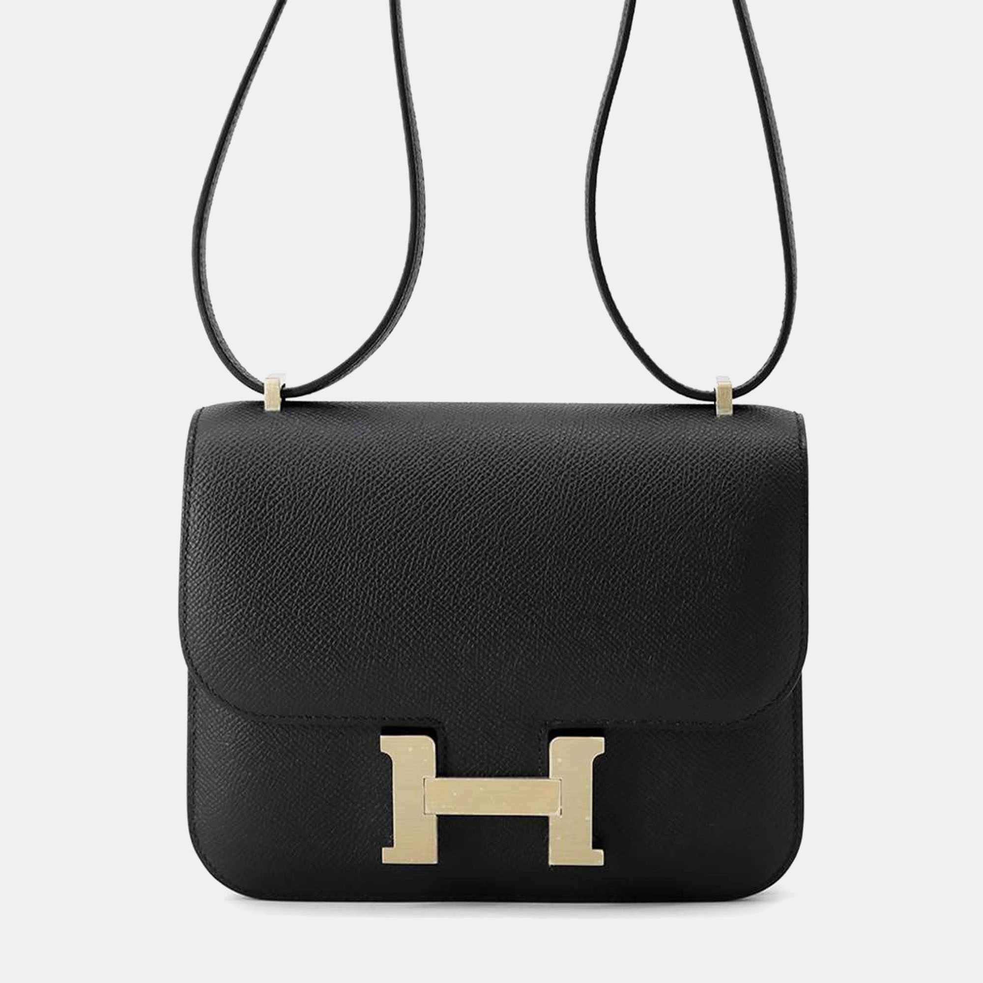 Hermes Black Epsom Leather Mini Constance 3 Miroir Crossbody Bag
Hermes Black Epsom Leather Mini Constance 3 Miroir Crossbody Bag