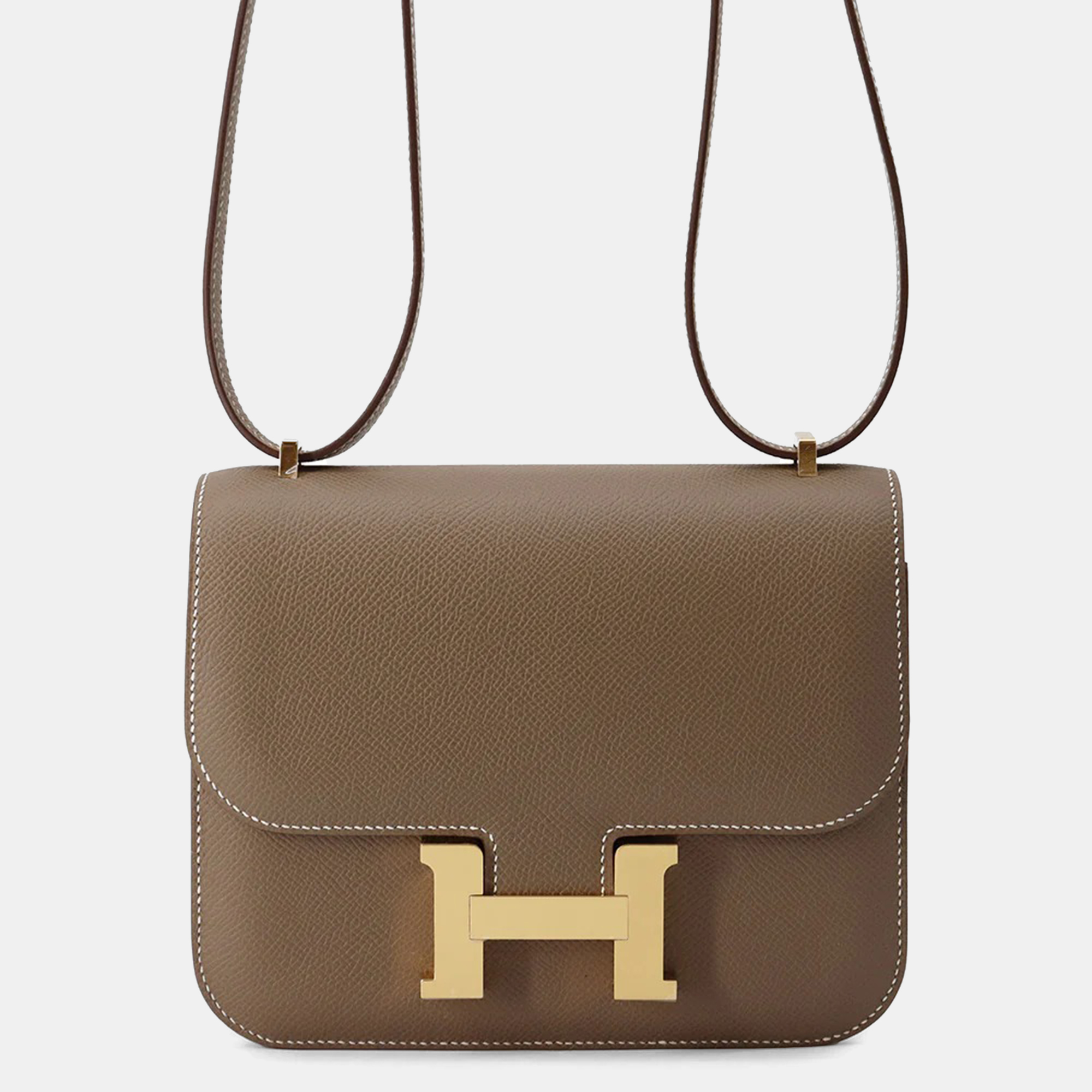 Hermès Etoupe Epsom Constance 3 Miroir Mini Shoulder Bag, Brown
Hermès Etoupe Epsom Constance 3 Miroir Mini Shoulder Bag, Brown