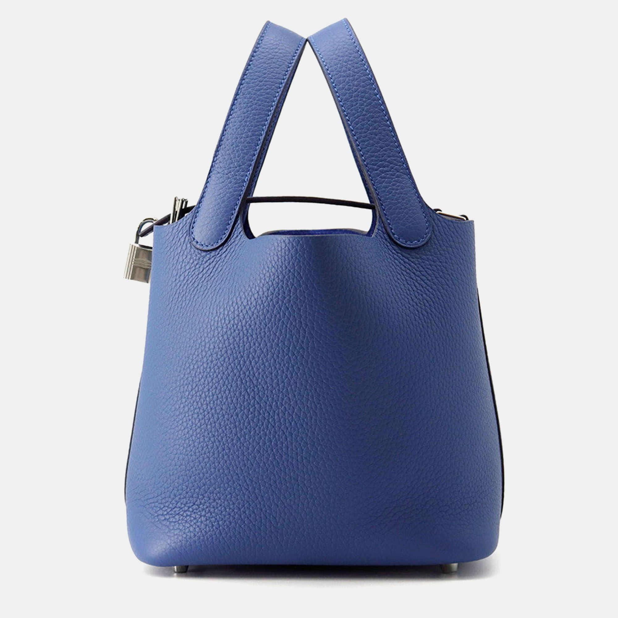 Hermes Picotin Lock Blue Tie Taurillon Clemence 18
Hermes Picotin Lock Blue Tie Taurillon Clemence 18