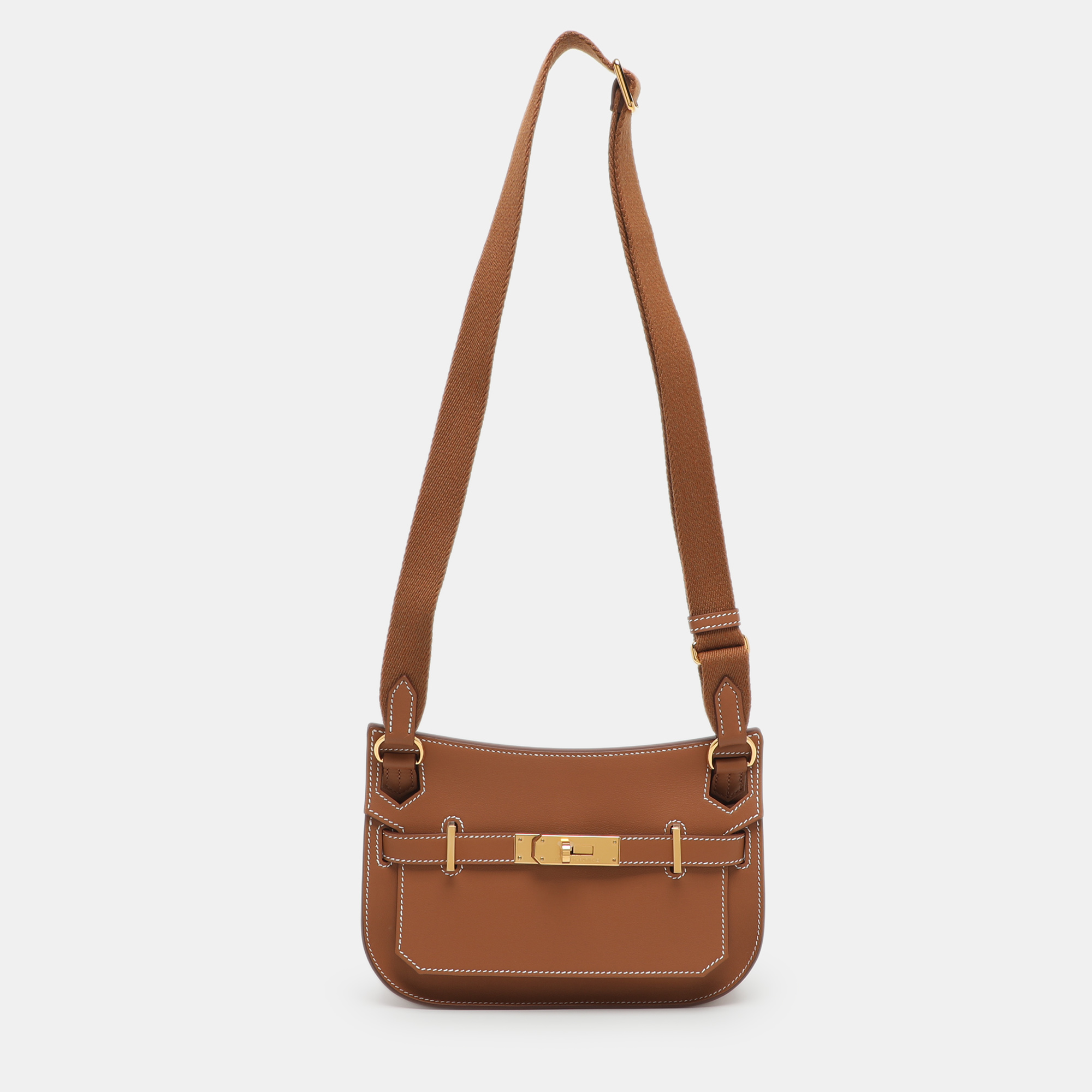 Hermès Jypsiere Mini Gold Finish Brown Leather Shoulder Bag
Hermès Jypsiere Mini Gold Finish Brown Leather Shoulder Bag