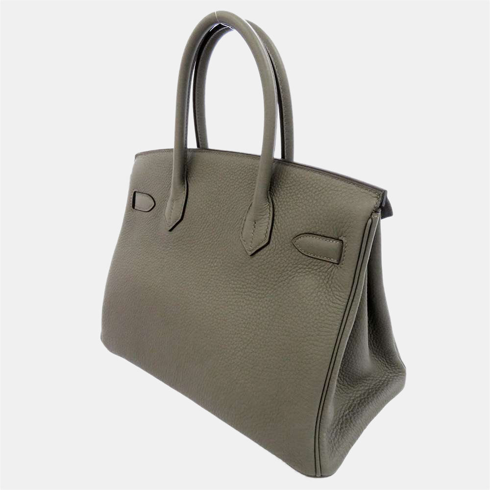 Hermes Grey Taurillon Clemence Palladium Hardware Leather Birkin 30 Bag
Hermes Grey Taurillon Clemence Palladium Hardware Leather Birkin 30 Bag
