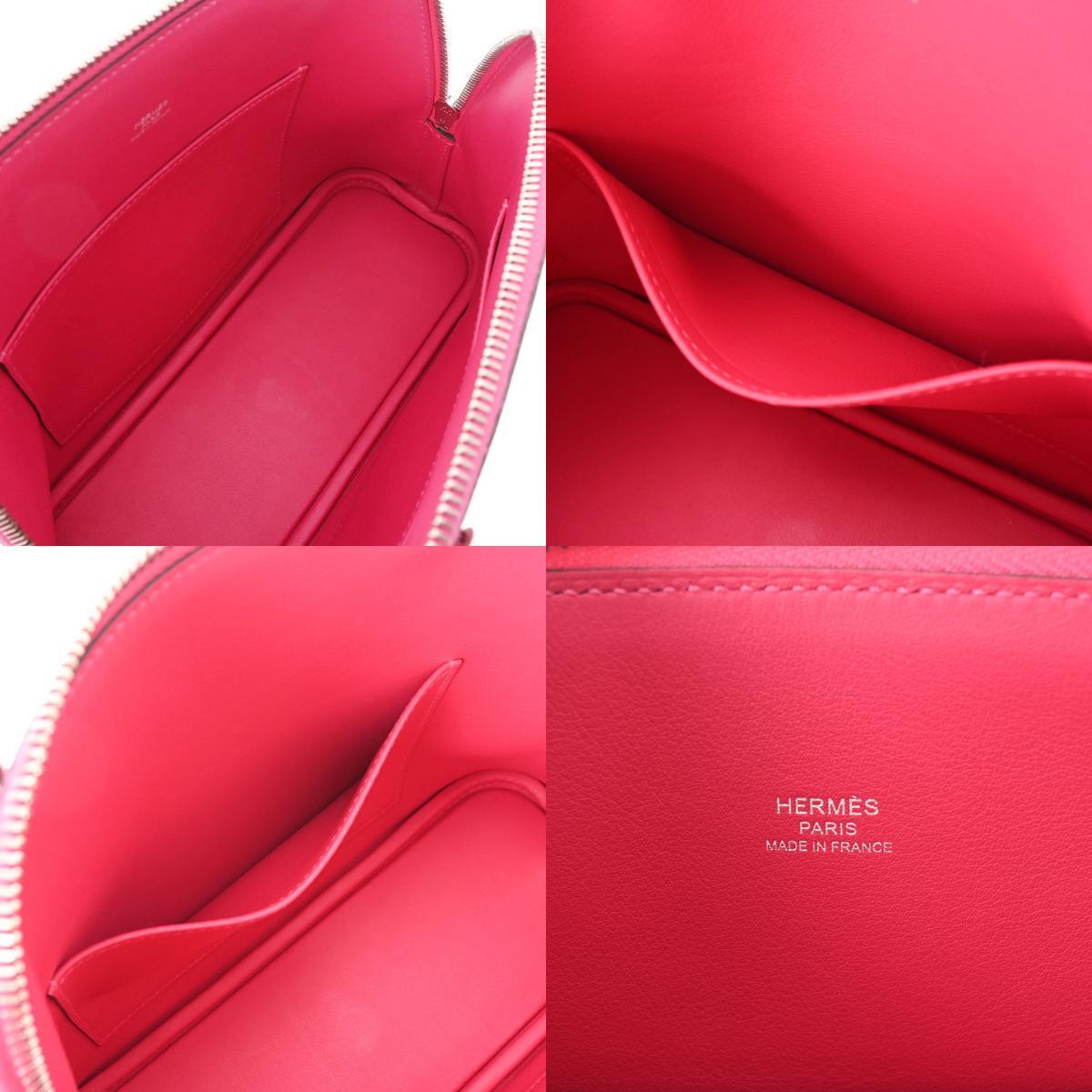 Hermes Pink Epsom Leather Bolide 1923 25 Satchel Bag