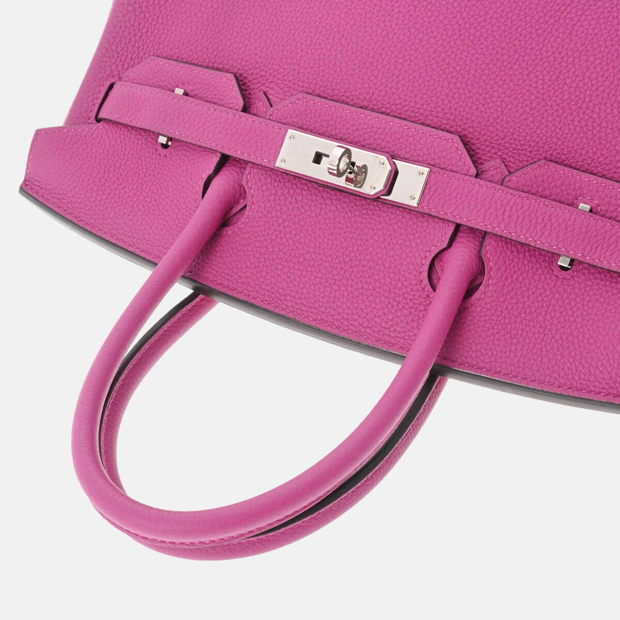Hermes Pink Togo Leather Palladium Hardware Birkin 30 Bag