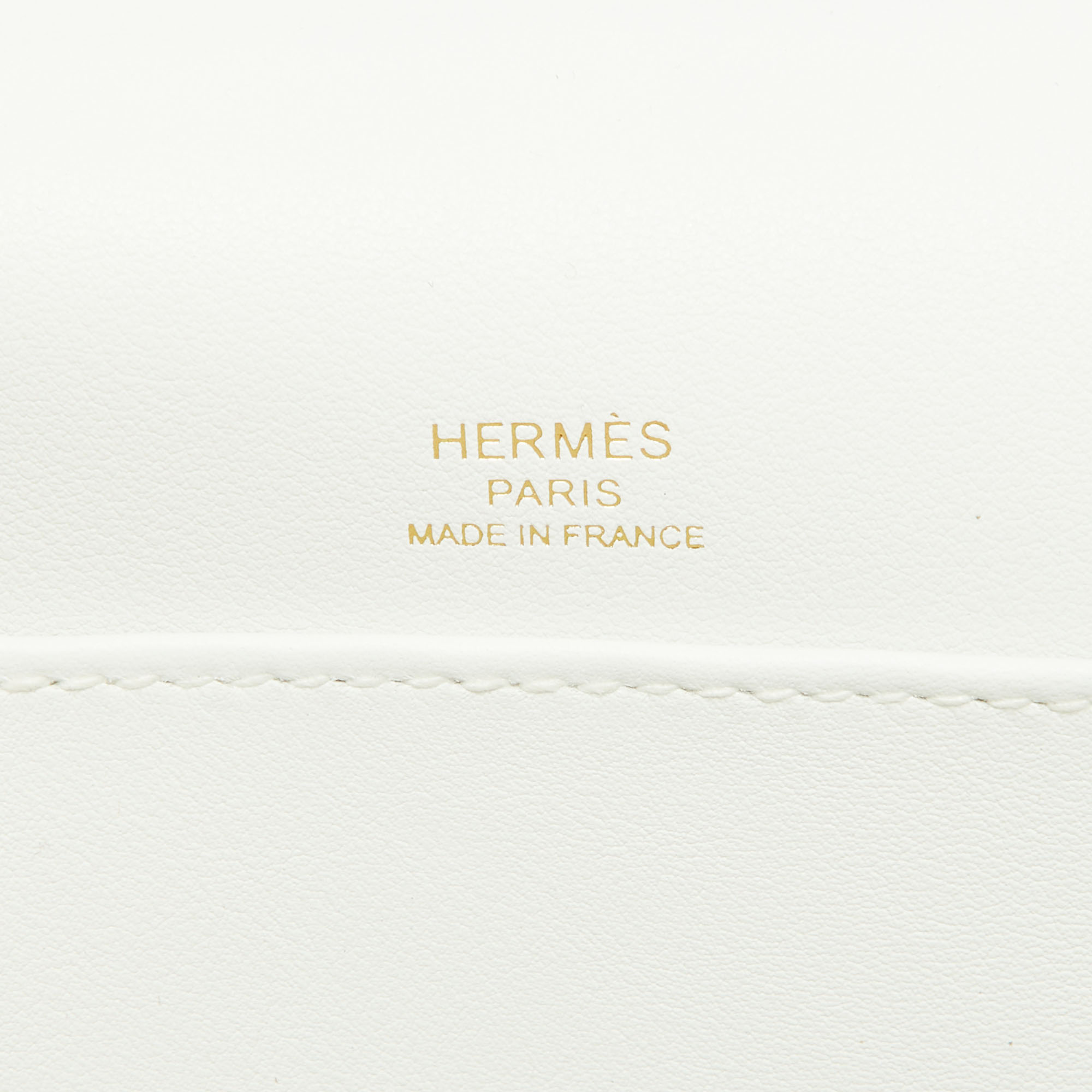 Hermès Mushroom Chèvre Leather Gold Finish Geta Sangle Bag