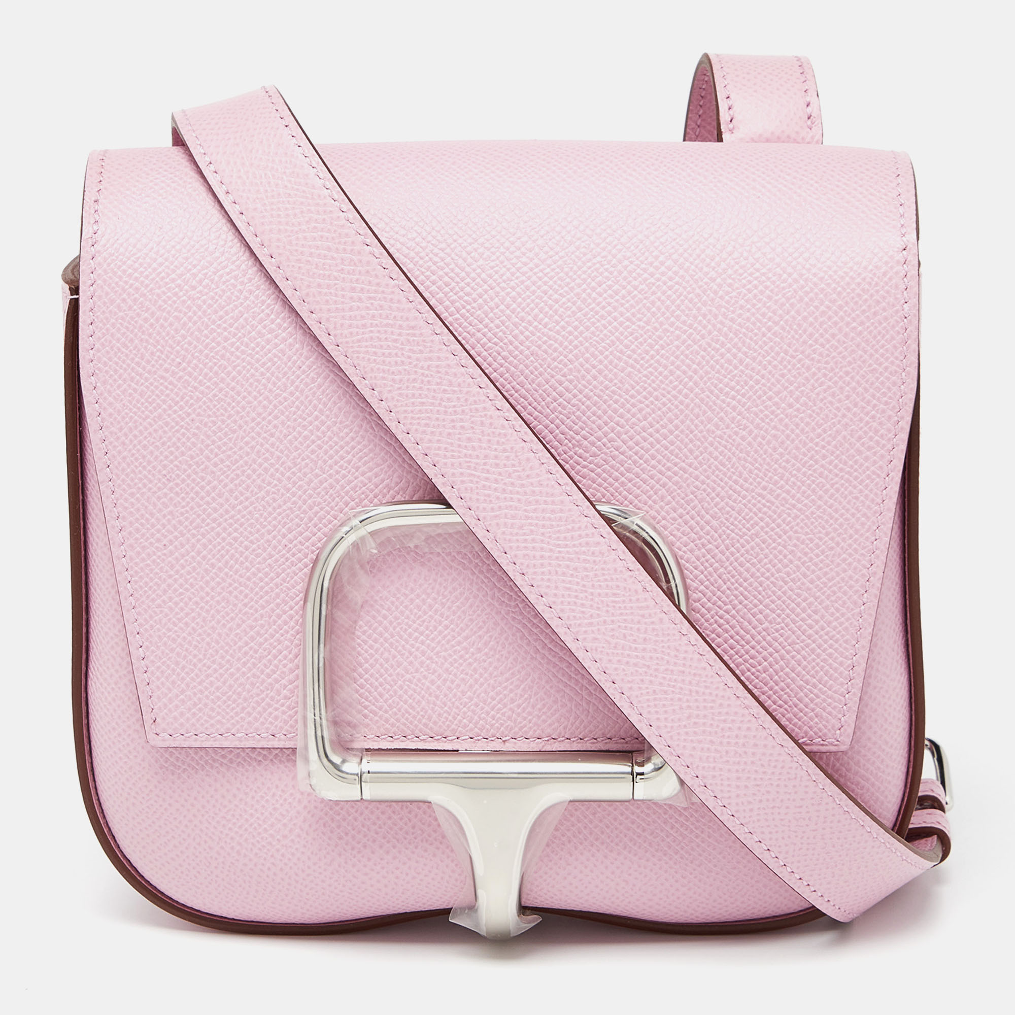 

Hermes Mauve Sylvestre Epsom Leather Della Cavalleria Palladium Finish Mini Bag, Pink