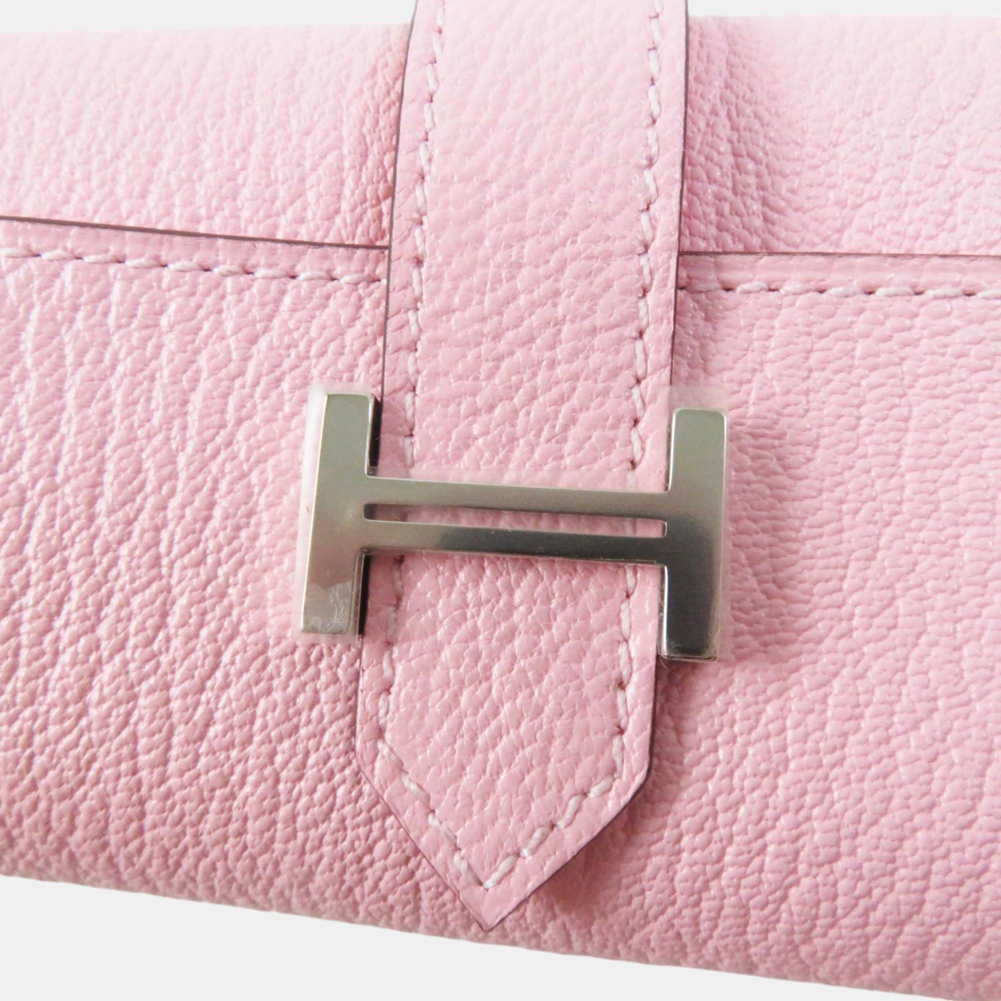 Hermes Chevre Mysore Key Holder Z Stamp 2021 Pink Leather