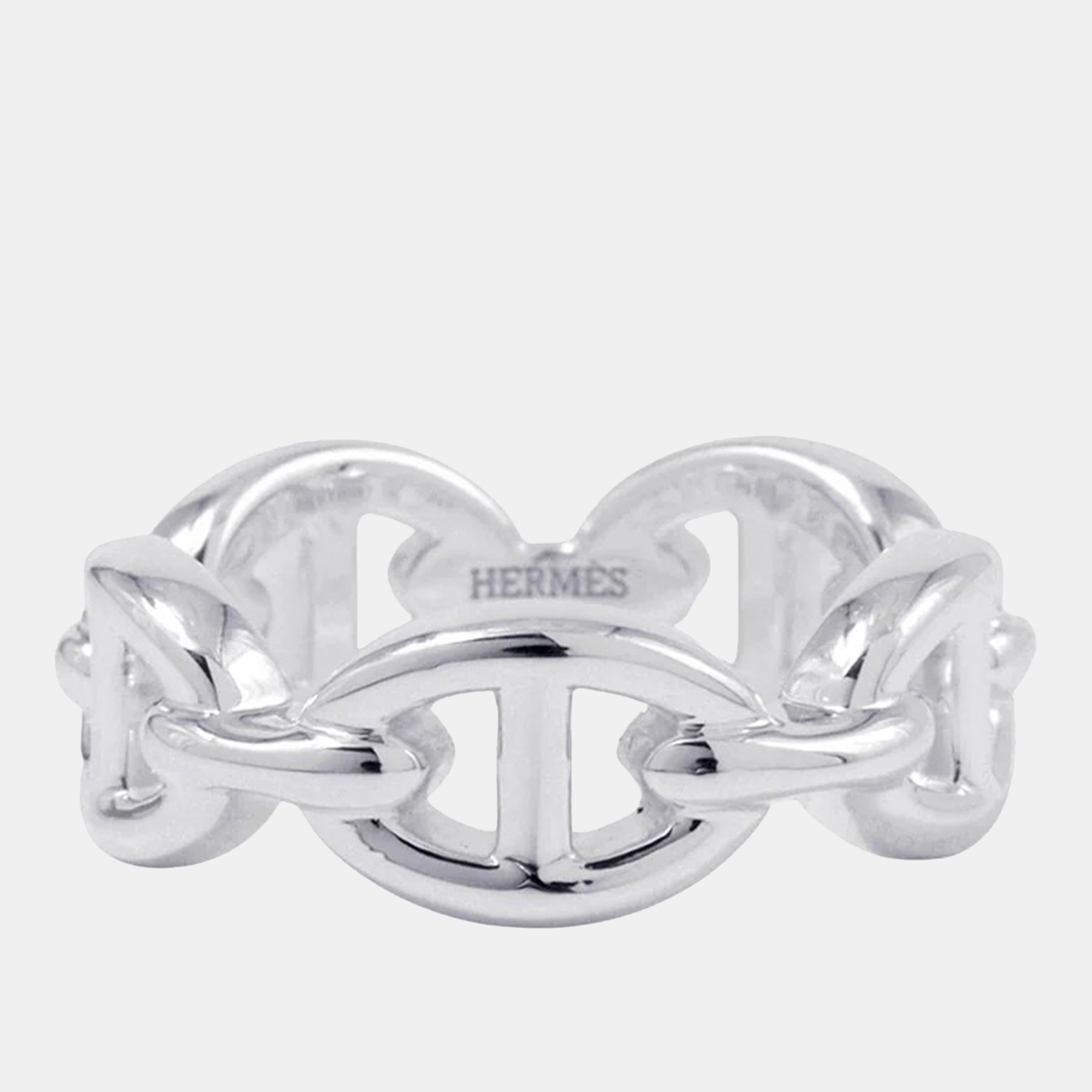 Hermes Chaine D'Ancre Anchene Ring Silver 925 EU 50 
Hermes Chaine D'Ancre Anchene Ring Silver 925 EU 50