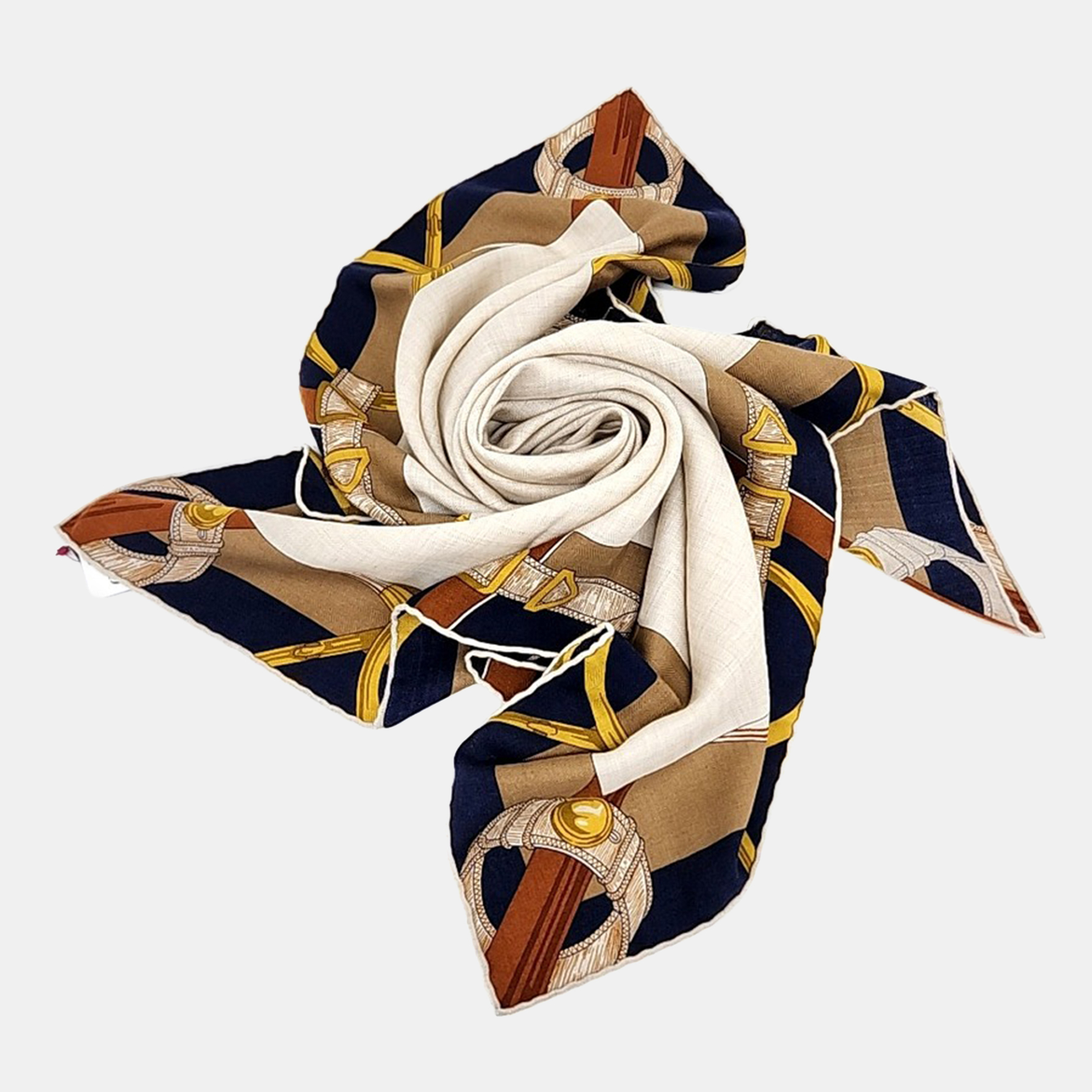 Hermes Multicolor Cashmere, Silk Muffler
Hermes Multicolor Cashmere, Silk Muffler