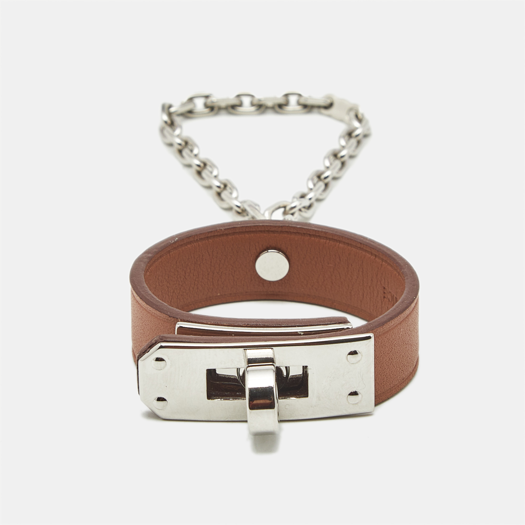 Hermès Kelly Leather Palladium Plated Glove Clip, Black
Hermès Kelly Leather Palladium Plated Glove Clip, Black