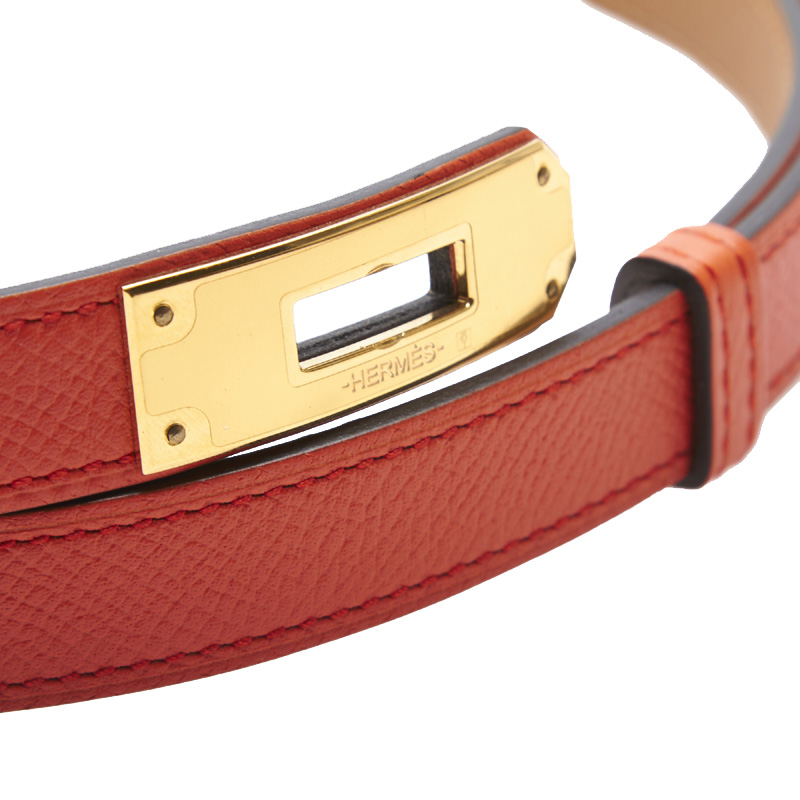 Hermes Orange Epsom Leather Kelly Belt
Hermes Orange Epsom Leather Kelly Belt