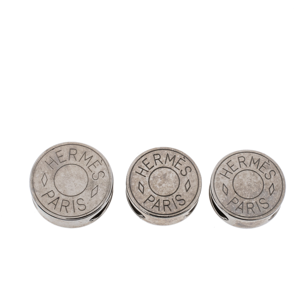 Image of Herm&egrave;s Clou De Selle Twilly Scarf Rings Set of