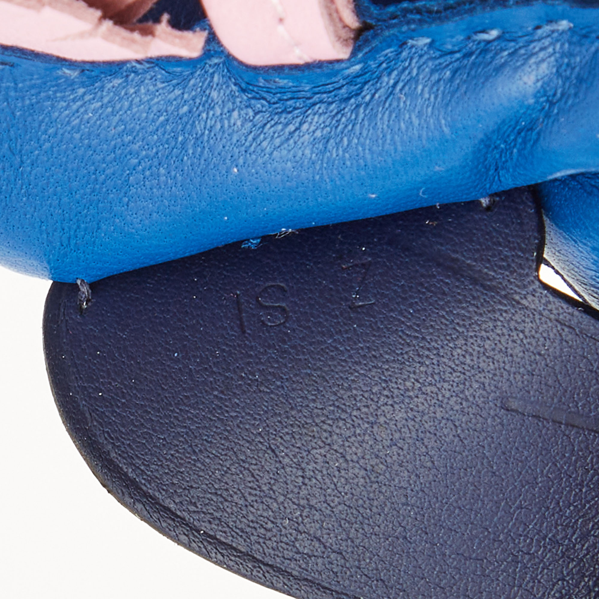 

Hermes Bleu France/Mauve Sylvestre/Blue Saphir Milo Leather Rodeo Pegase Bag Charm PM, Multicolor