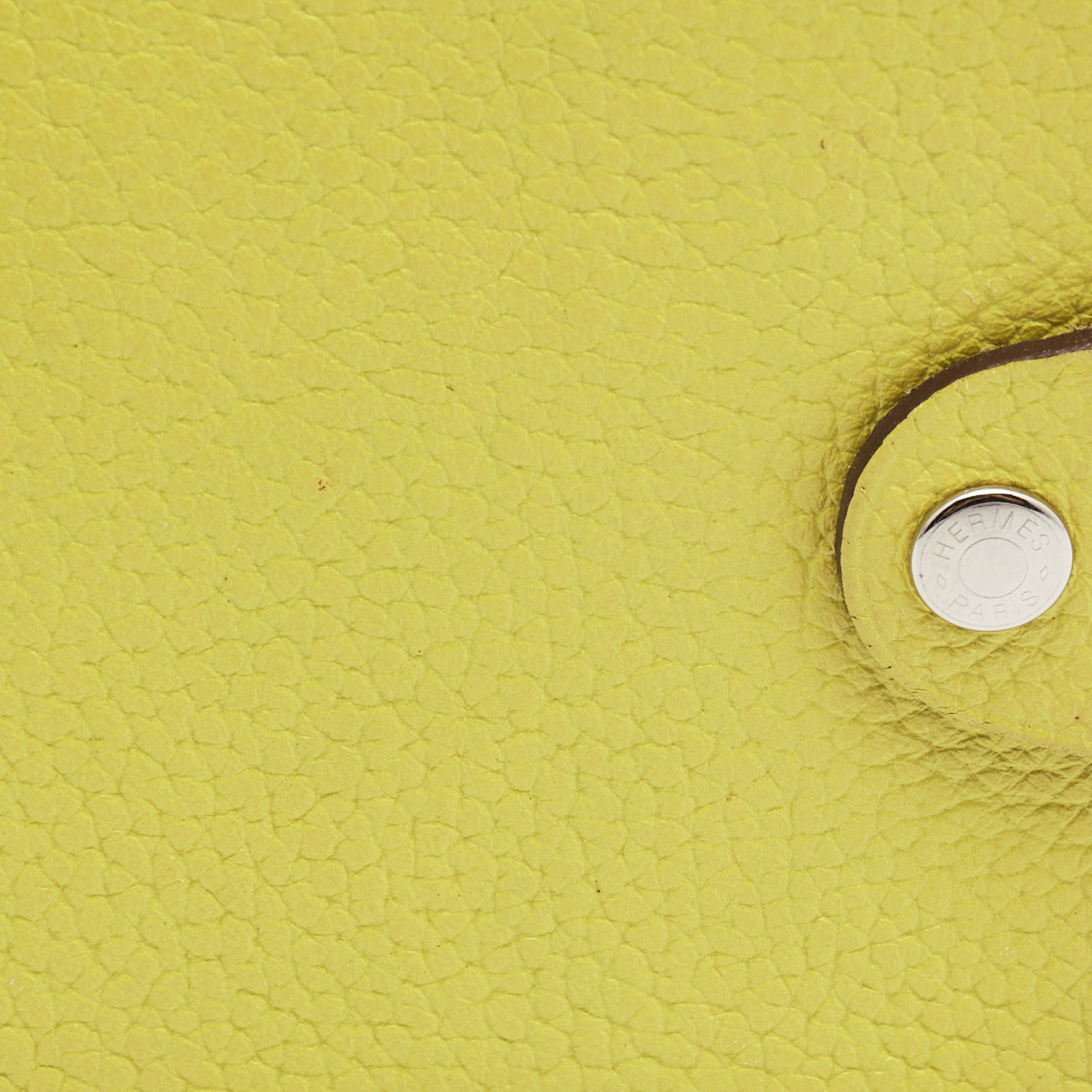 Hermes Kiwi Togo Leather Ulysse Mini Notebook