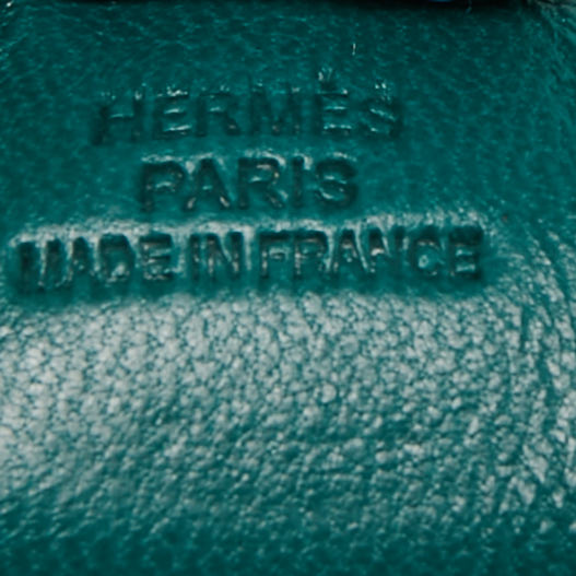Hermes Malachite/Bleu Zanzibar/Lime Milo Leather GriGri Rodeo Bag Charm PM