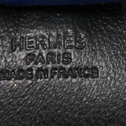 Hermes Noir/Bleu Saphir/Gold Milo Leather GriGri Rodeo Bag Charm PM