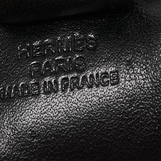Hermes So Black Milo Leather GriGri Rodeo Bag Charm PM