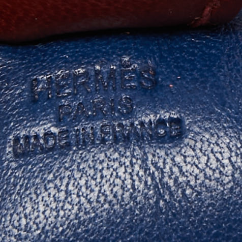 Hermes Bleu De Malte/Orange Poppy/Rouge H Milo Leather GriGri Rodeo Bag Charm PM