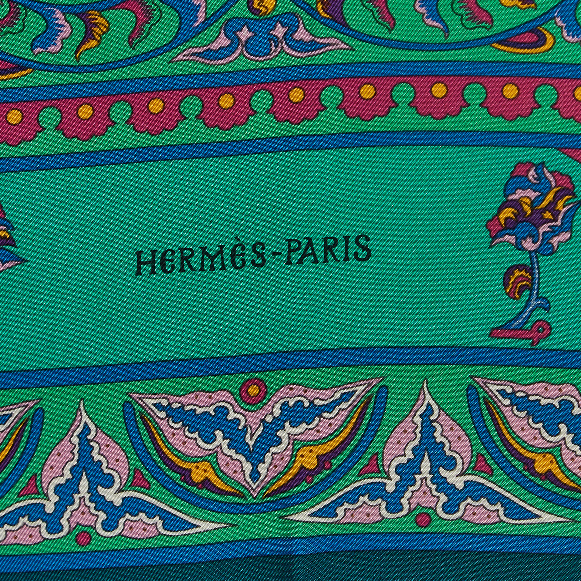 Hermes Multicolor Ciels Byzantins Silk Square Scarf