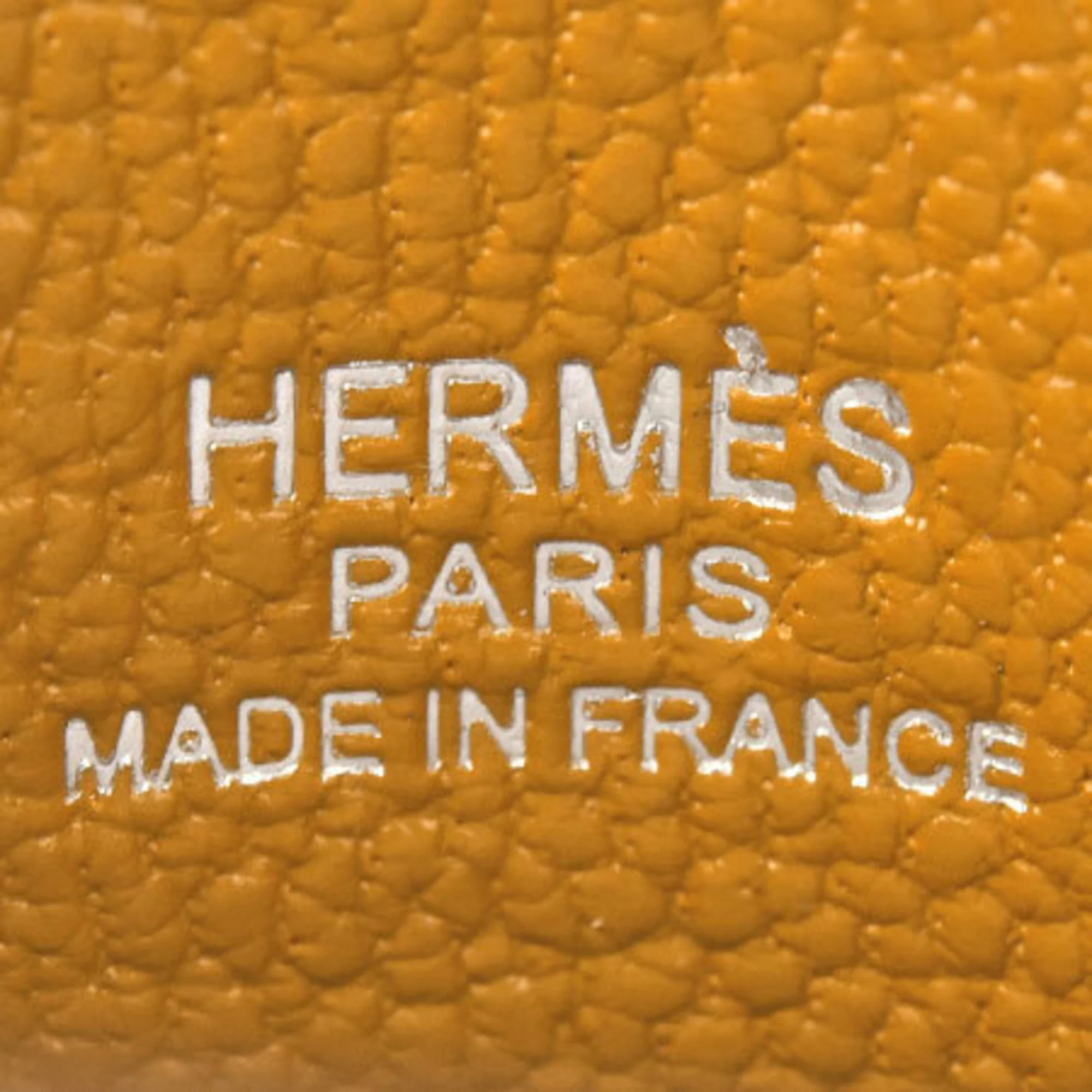 Hermes Kelly Doll U Engraved Bag Charm Natural Sable / Orange Nata Brick Vota Delacto Goat Bijou Desack