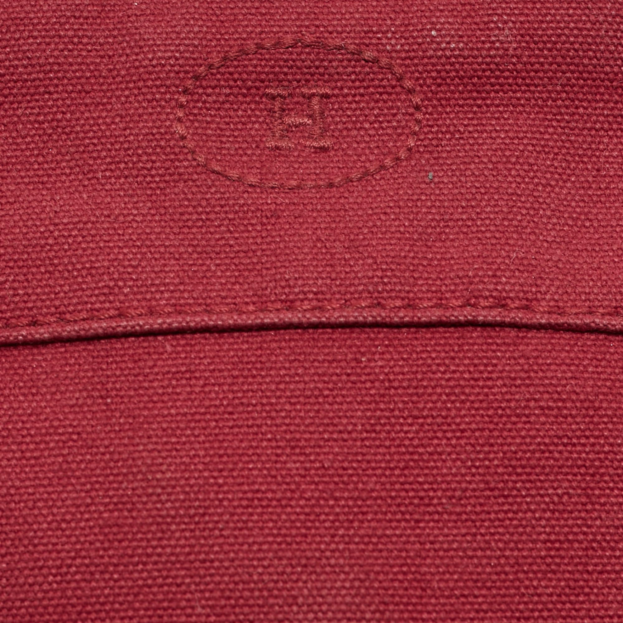 Hermes Rouge Canvas Mini Mini Bolide Case